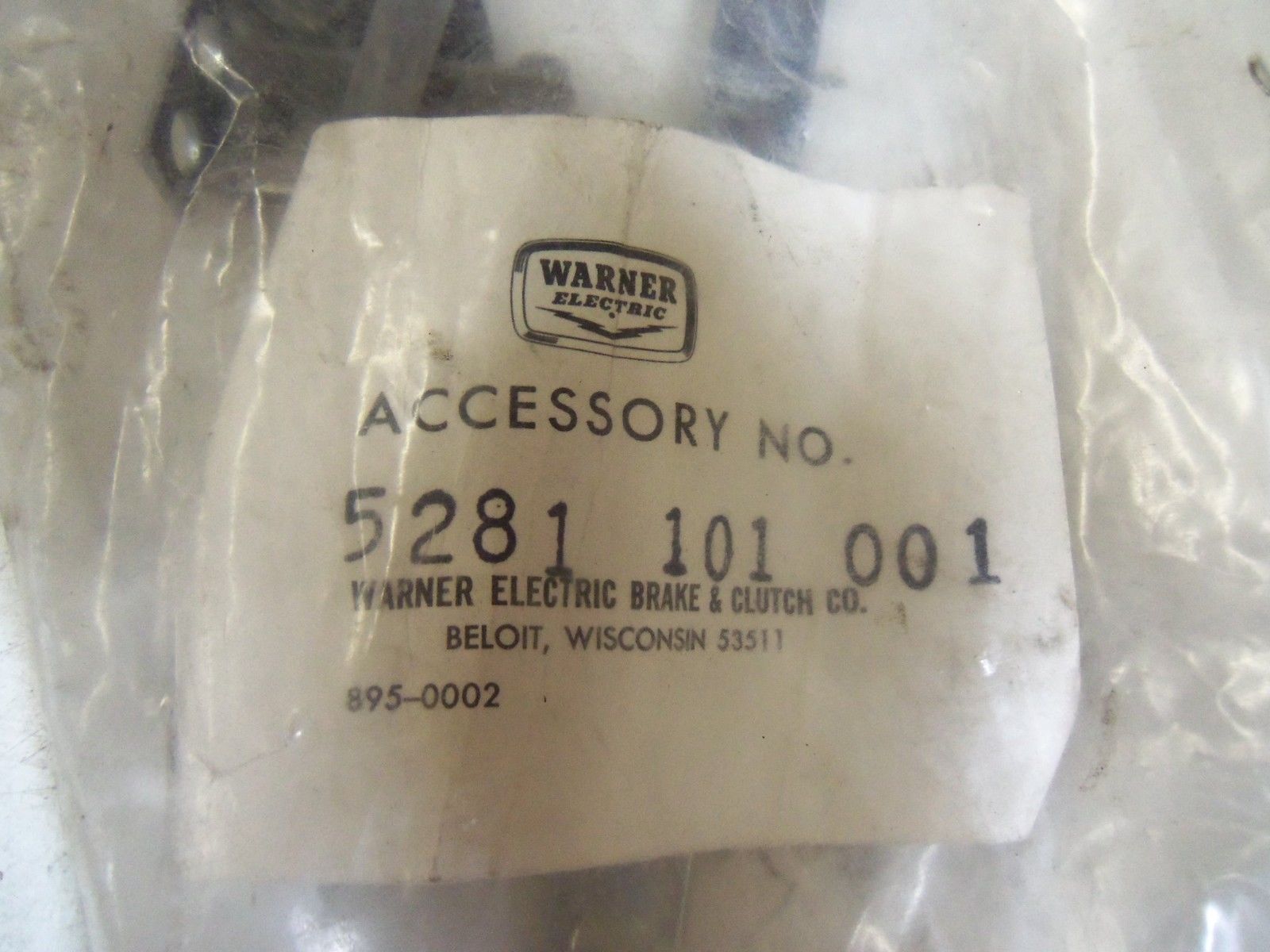 WARNER ELECTRIC 5281-101-001 *NEW IN BAG*
