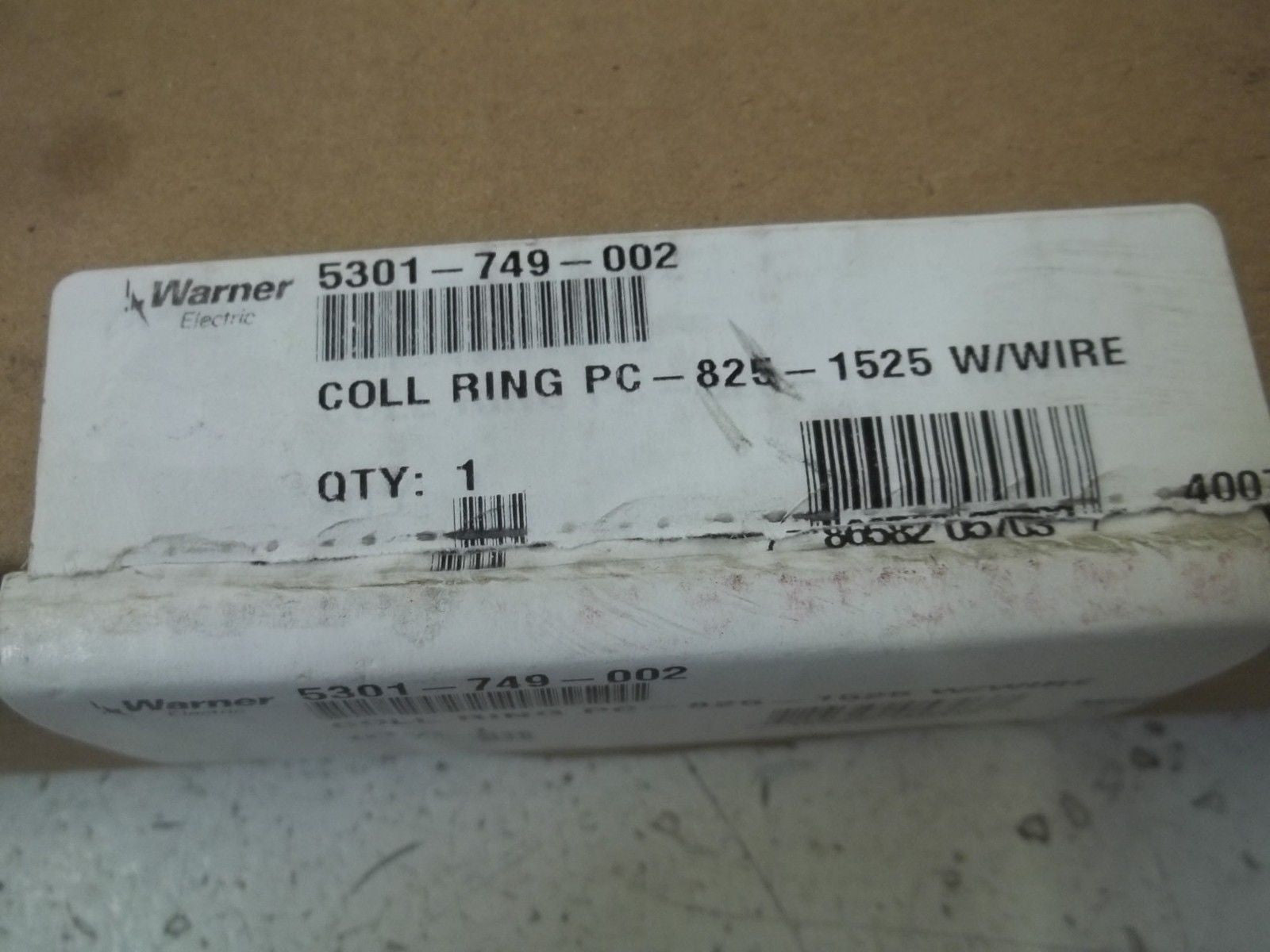 WARNER ELECTRIC 5301-749-002 COLLECTOR RING W/WIRE *NEW IN BOX*