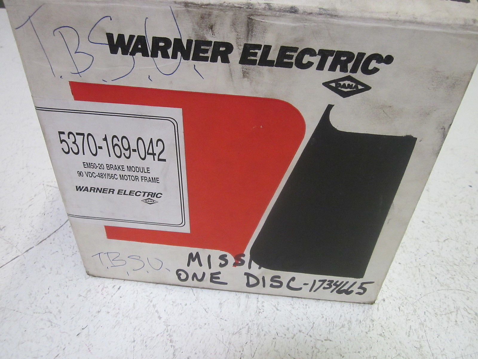 WARNER ELECTRIC 5370-169-042 BRAKE MODULE 90VDC  *USED*