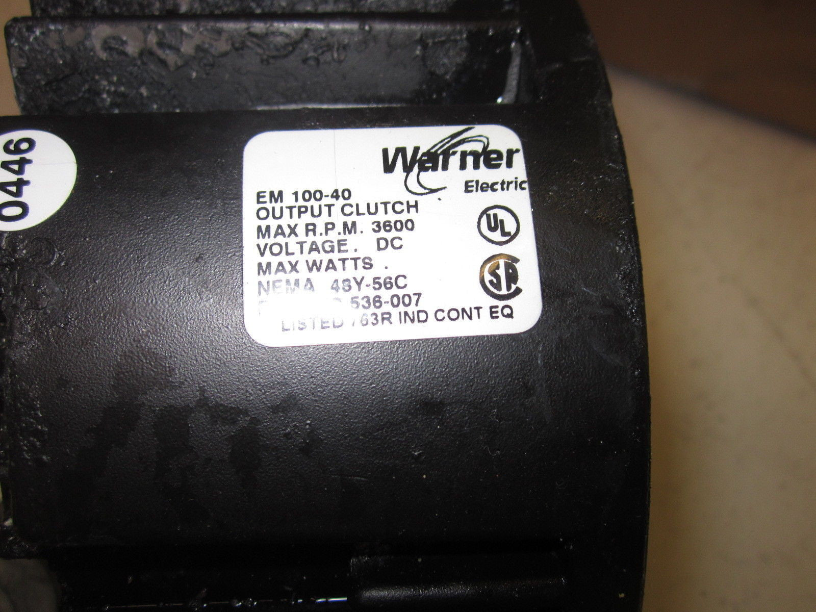 WARNER ELECTRIC 5370-536-007 OUTPUT CLUTCH *USED*