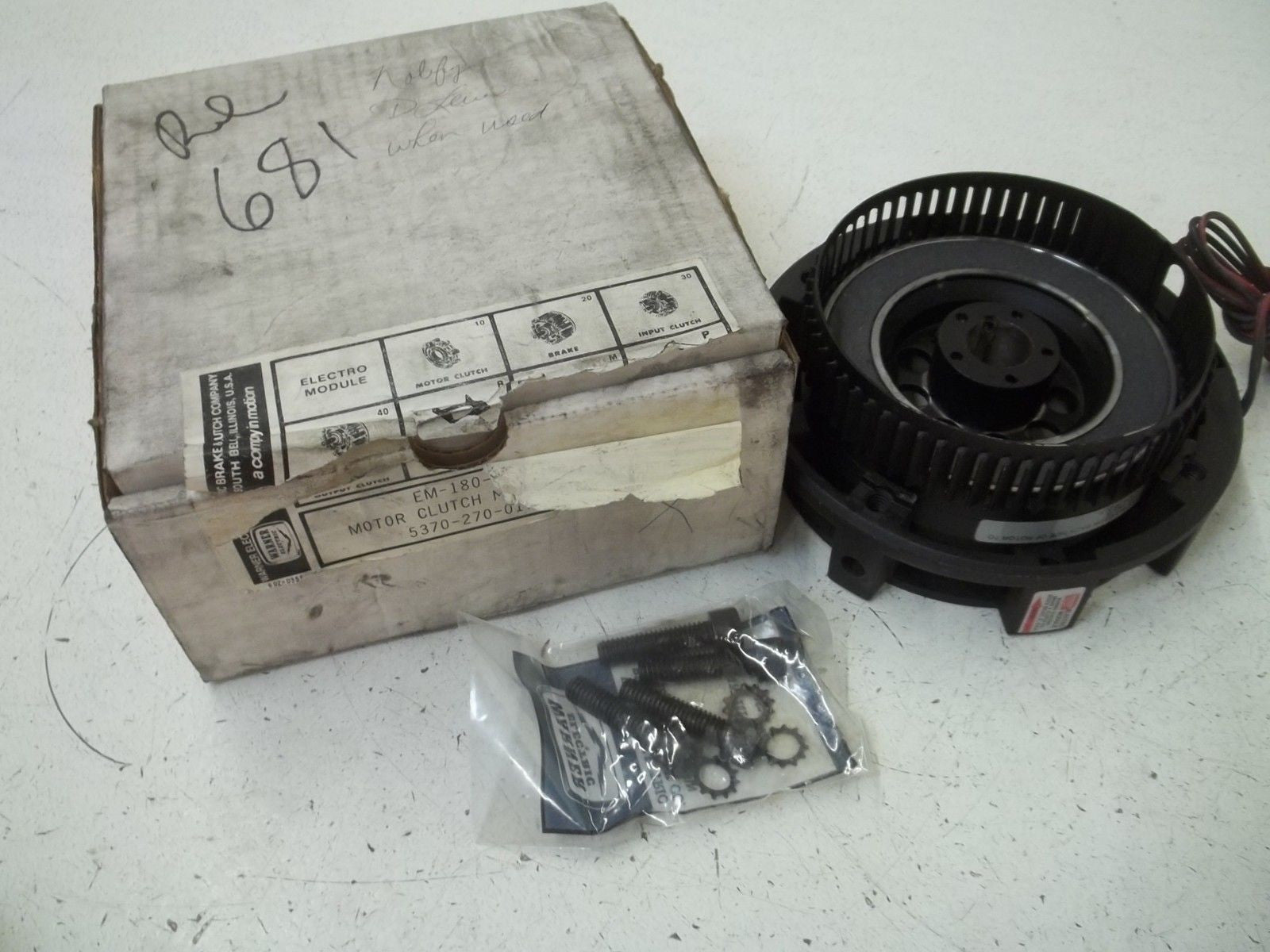 WARNER ELECTRIC 5370-270-017 EM-180-10 MOTOR CLUTCH MODULE *NEW IN BOX*