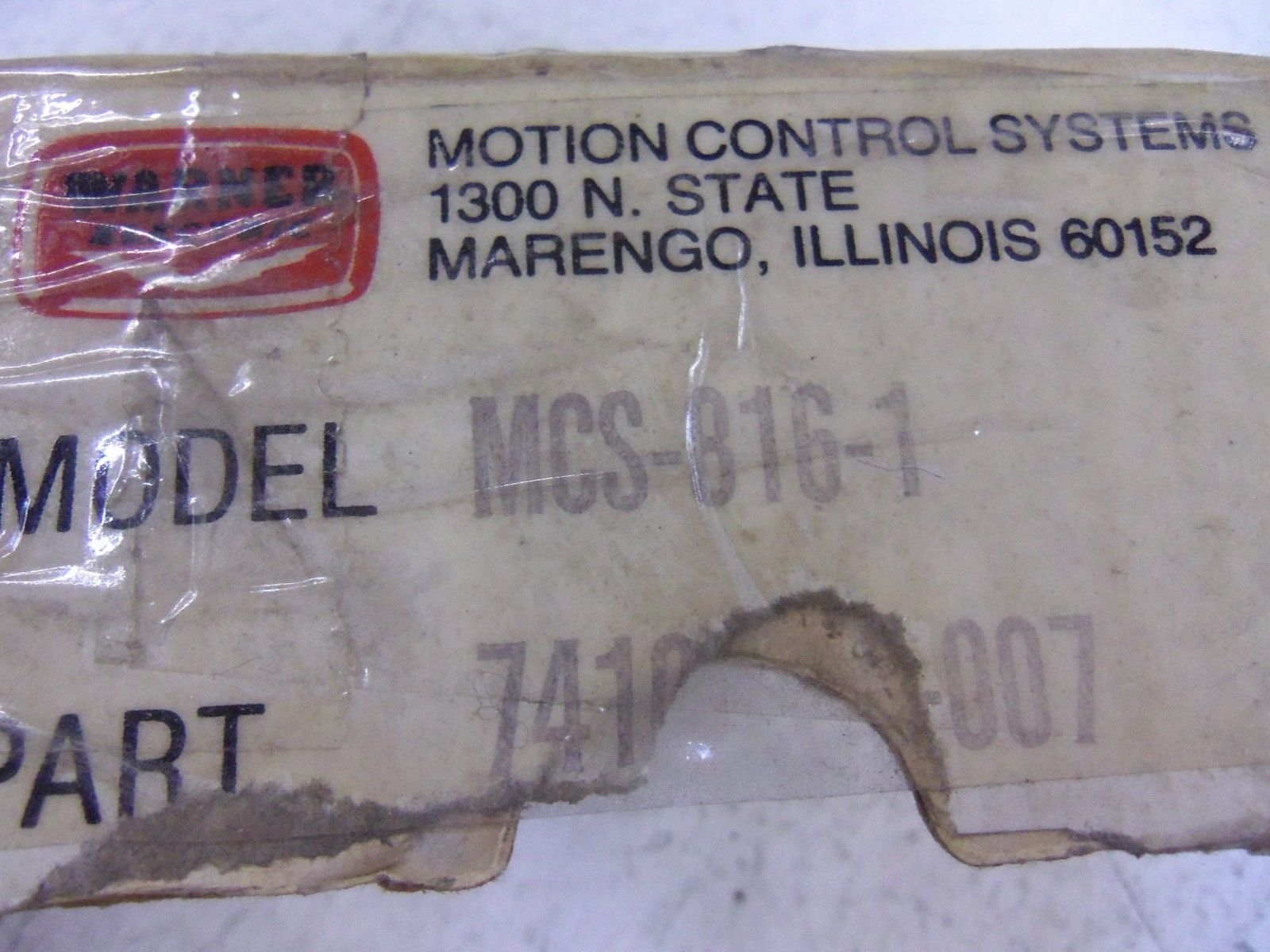 WARNER ELECTRIC MCS-816-1 *NEW IN BOX*