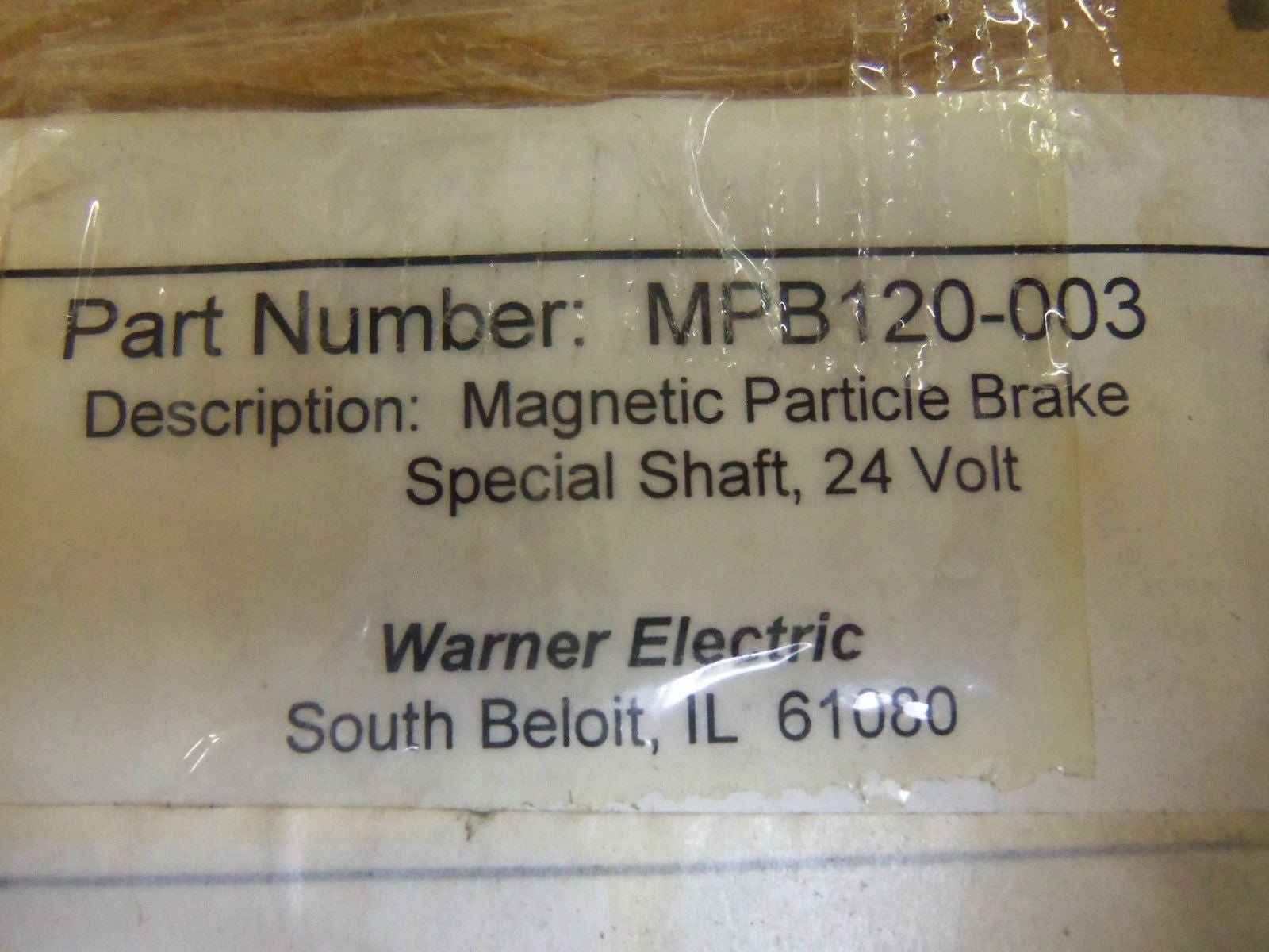 WARNER ELECTRIC MPB120-00S BRAKE MPB120-003 *NEW IN BOX*