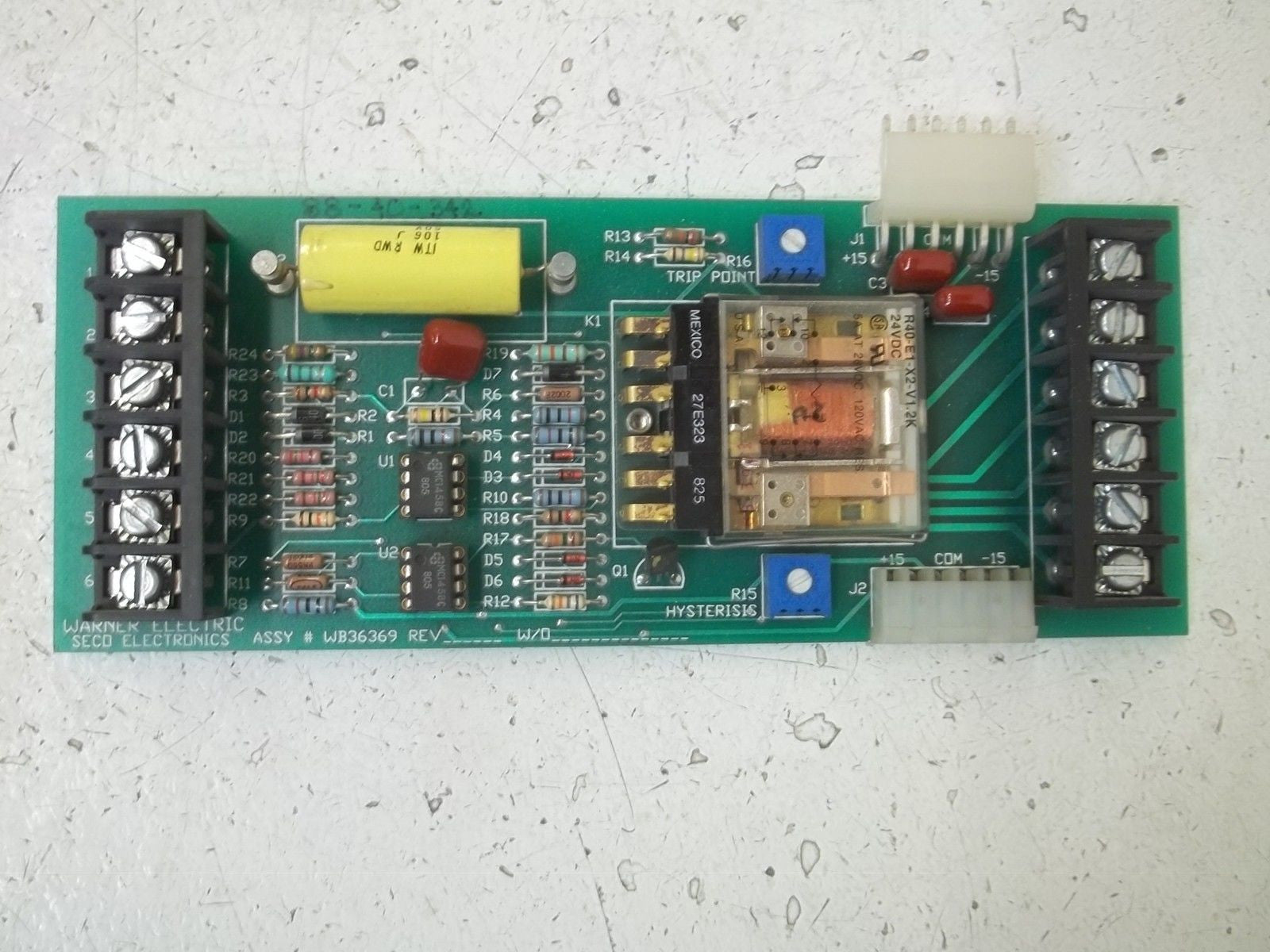 WARNER ELECTRIC WB36369 CIRCUIT BOARD *USED*