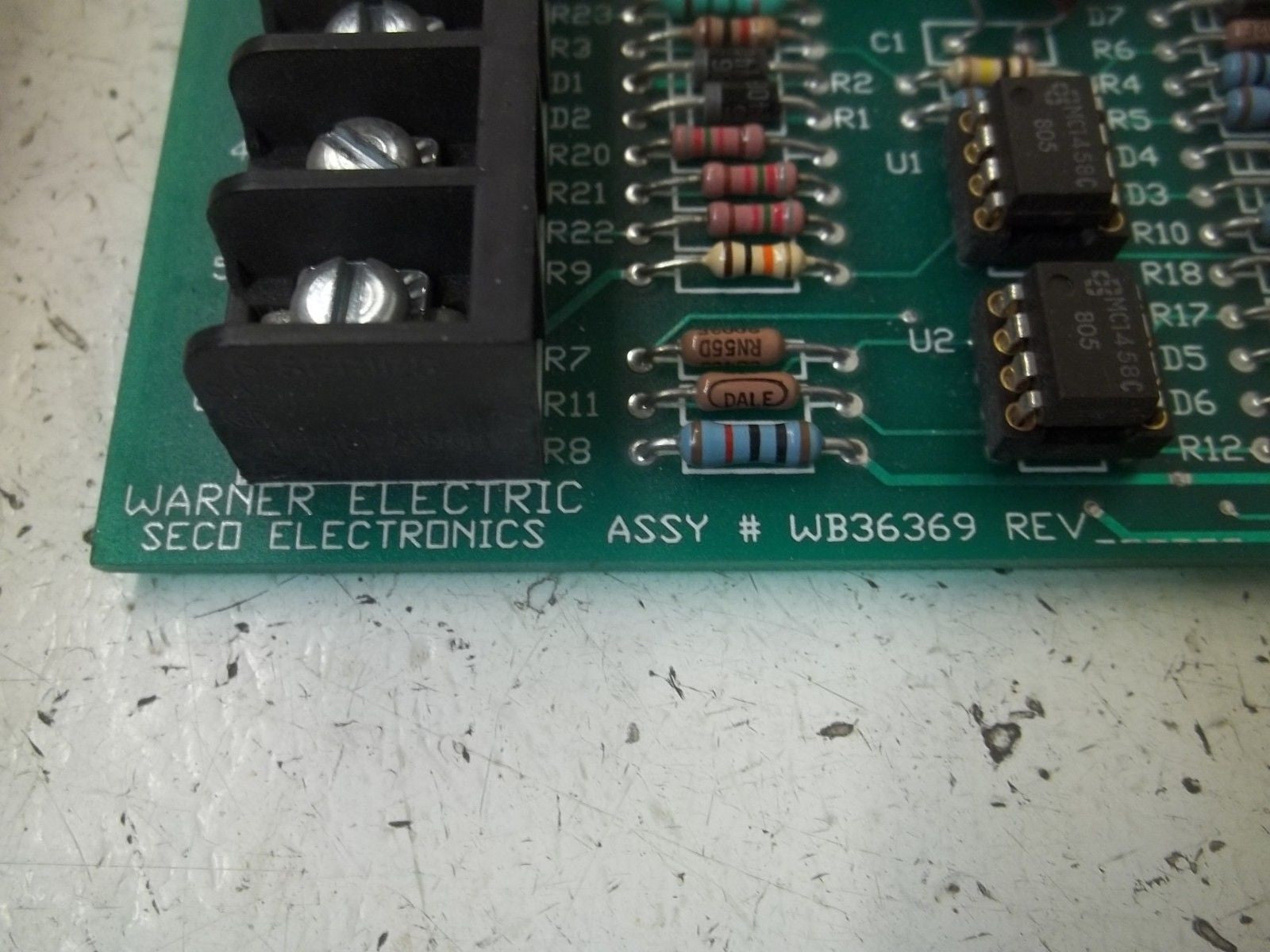 WARNER ELECTRIC WB36369 CIRCUIT BOARD *USED*