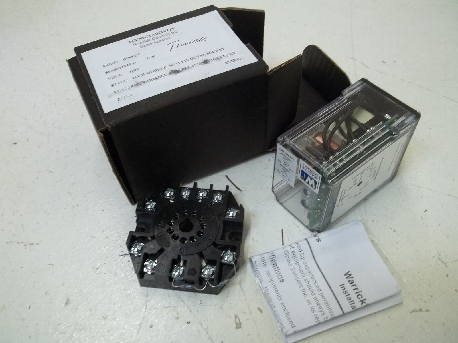 WARRICK CONTROLS 16VMC1A0-OV-OV CONTROL MODULE 120V *NEW IN BOX*