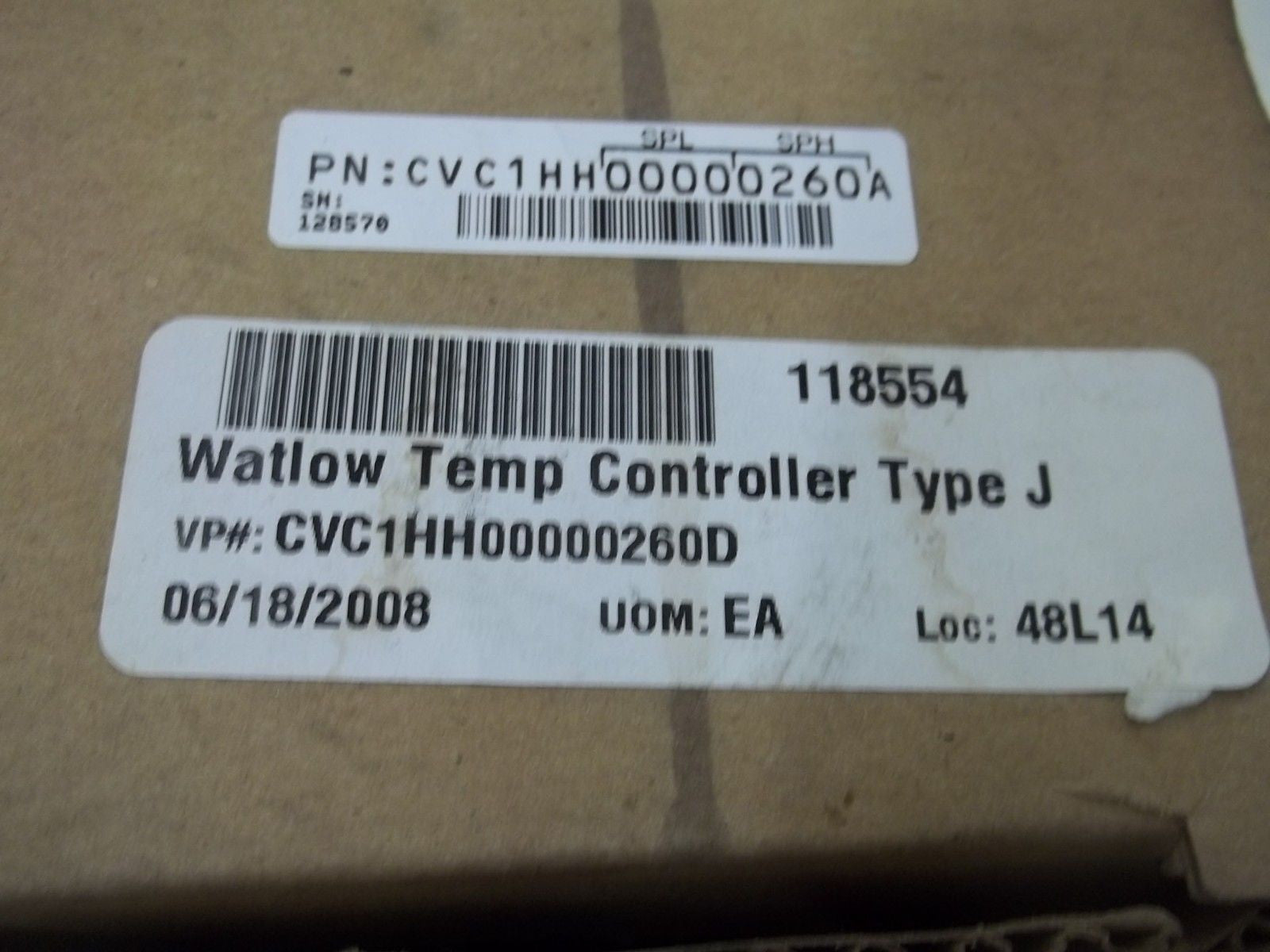 WATLOW CVC1HH00000260A TYPE J TEMPERATURE CONTROLLER *NEW IN BOX*