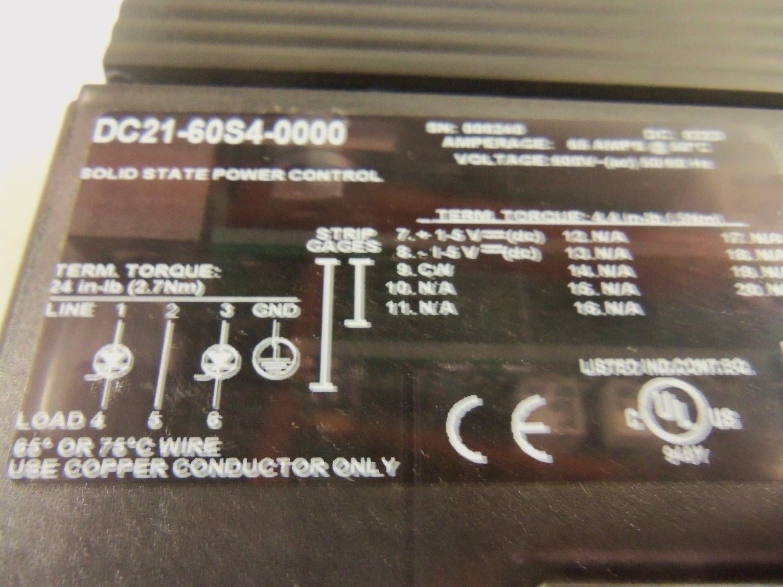 WATLOW DC21-60S4-0000 SOLID STATE POWER CONTROL *NEW IN BOX*