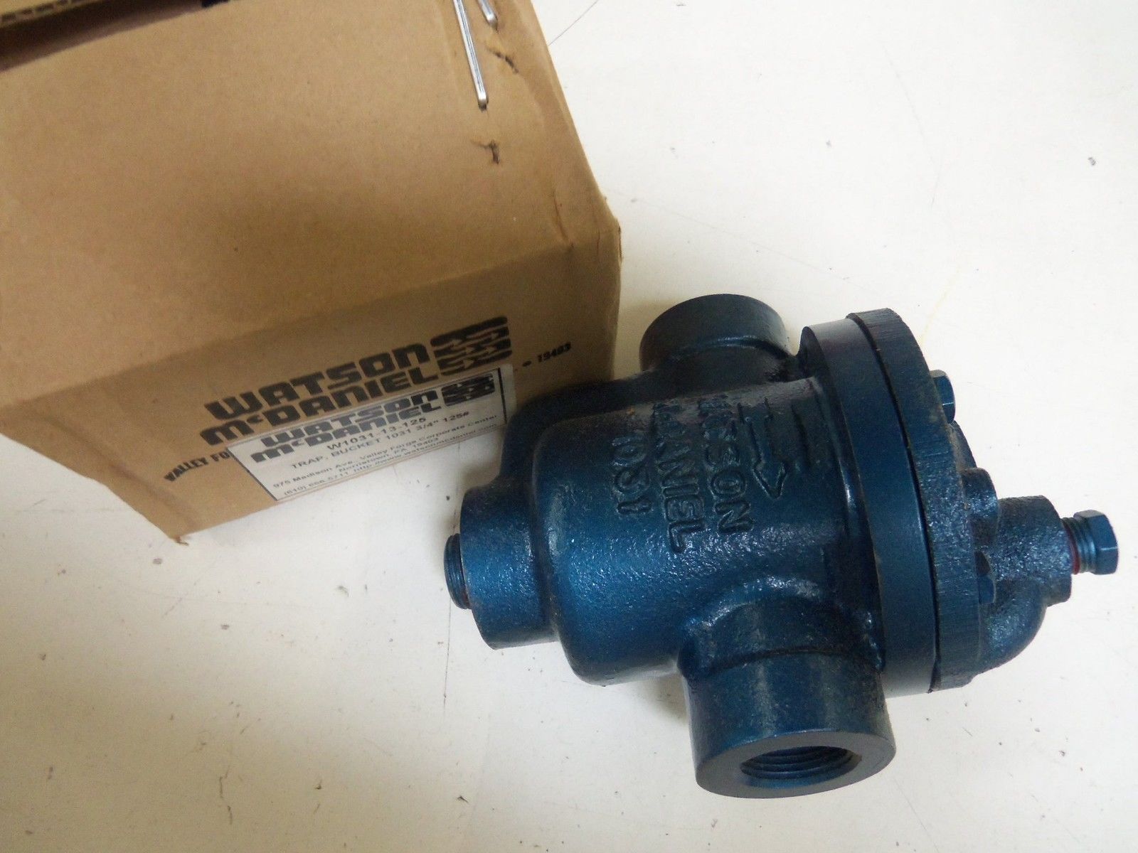 WATSON MCDANIEL W1031-13-125 BUCKET TRAP 1031 3/4" 125# *NEW IN BOX*