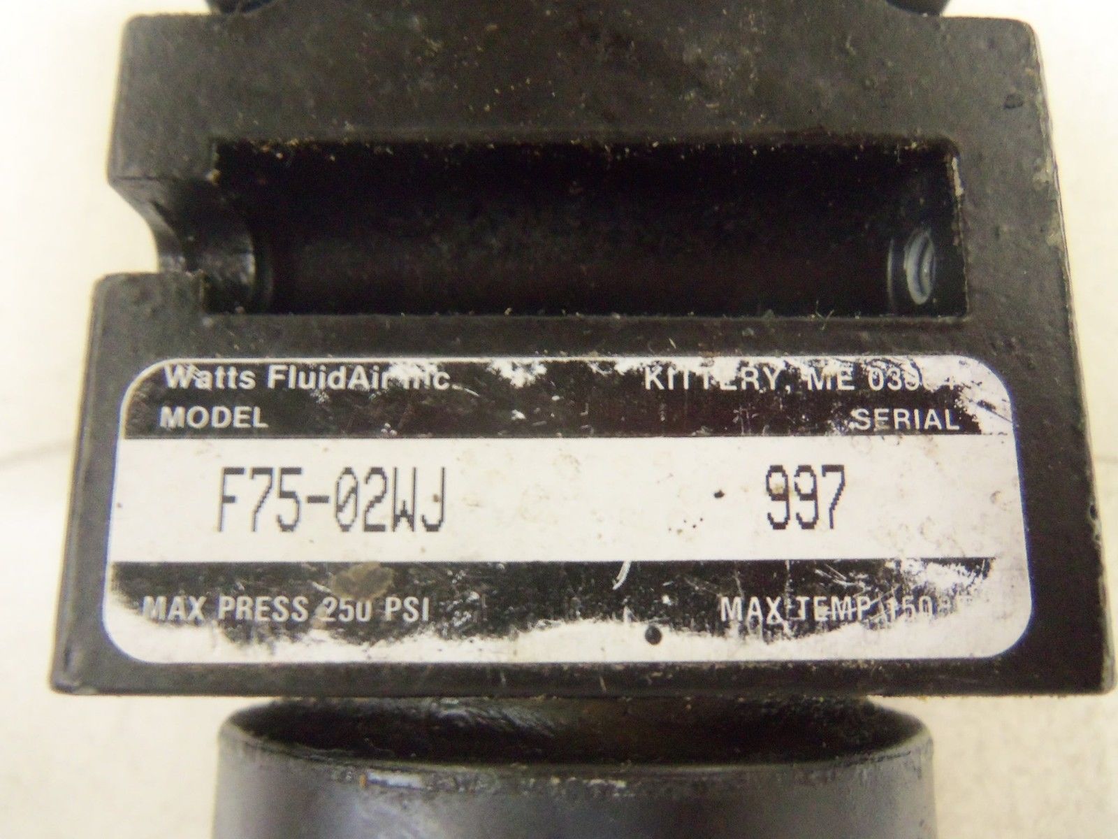 WATTS F75-02WJ *USED*