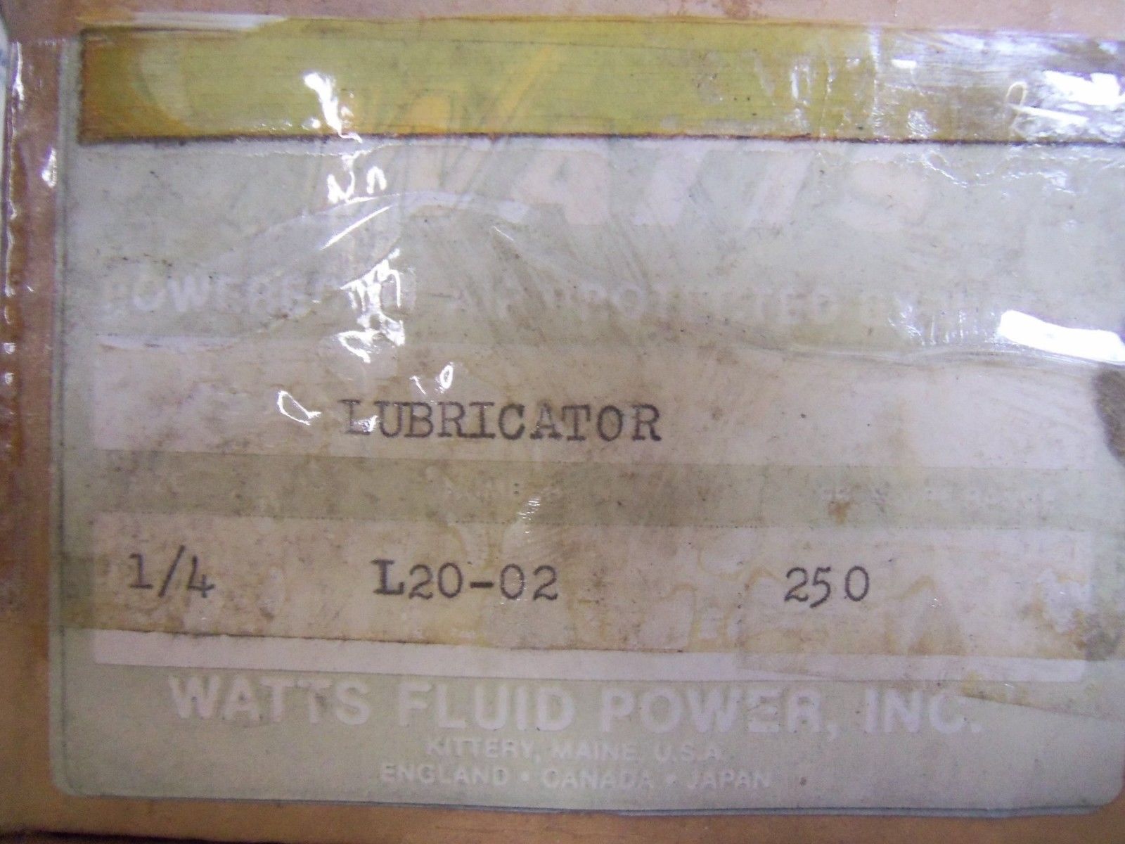WATTS L20-02 *USED*