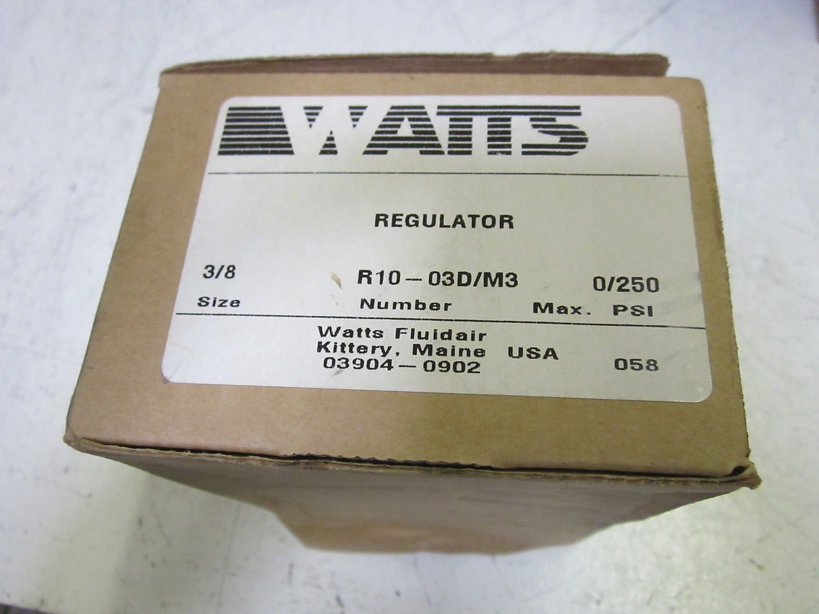 WATTS R10-03D/M3 REGULATOR *NEW IN BOX*
