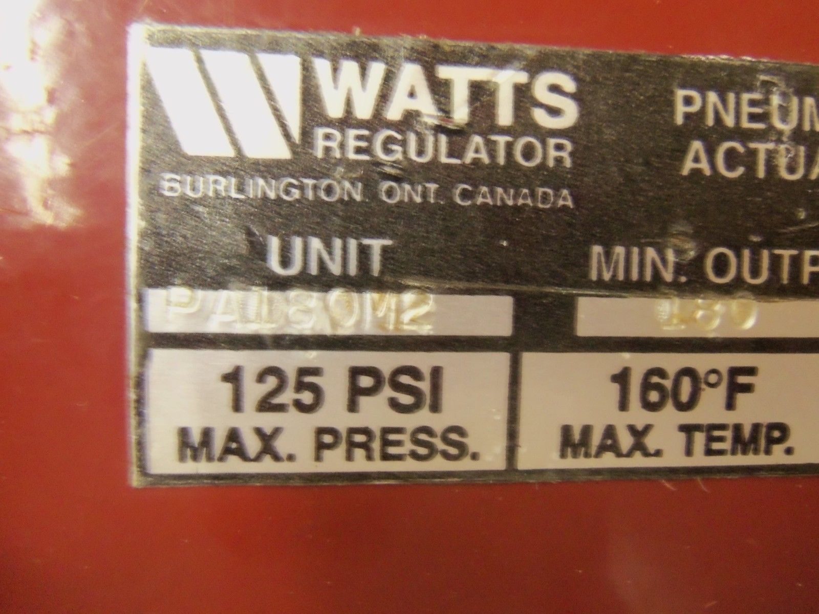 WATTS REGULATOR PA180M2-180 *USED*