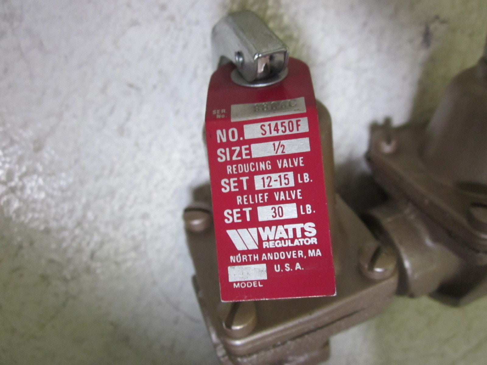 WATTS REGULATOR S1450F 1/2" RELIEF VALVE *NEW NO BOX*
