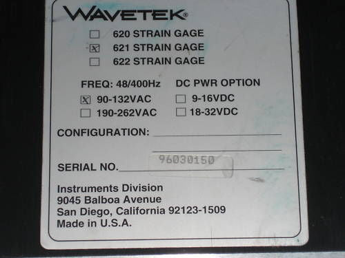 WAVETEK 621 STRAIN GAGE *USED*