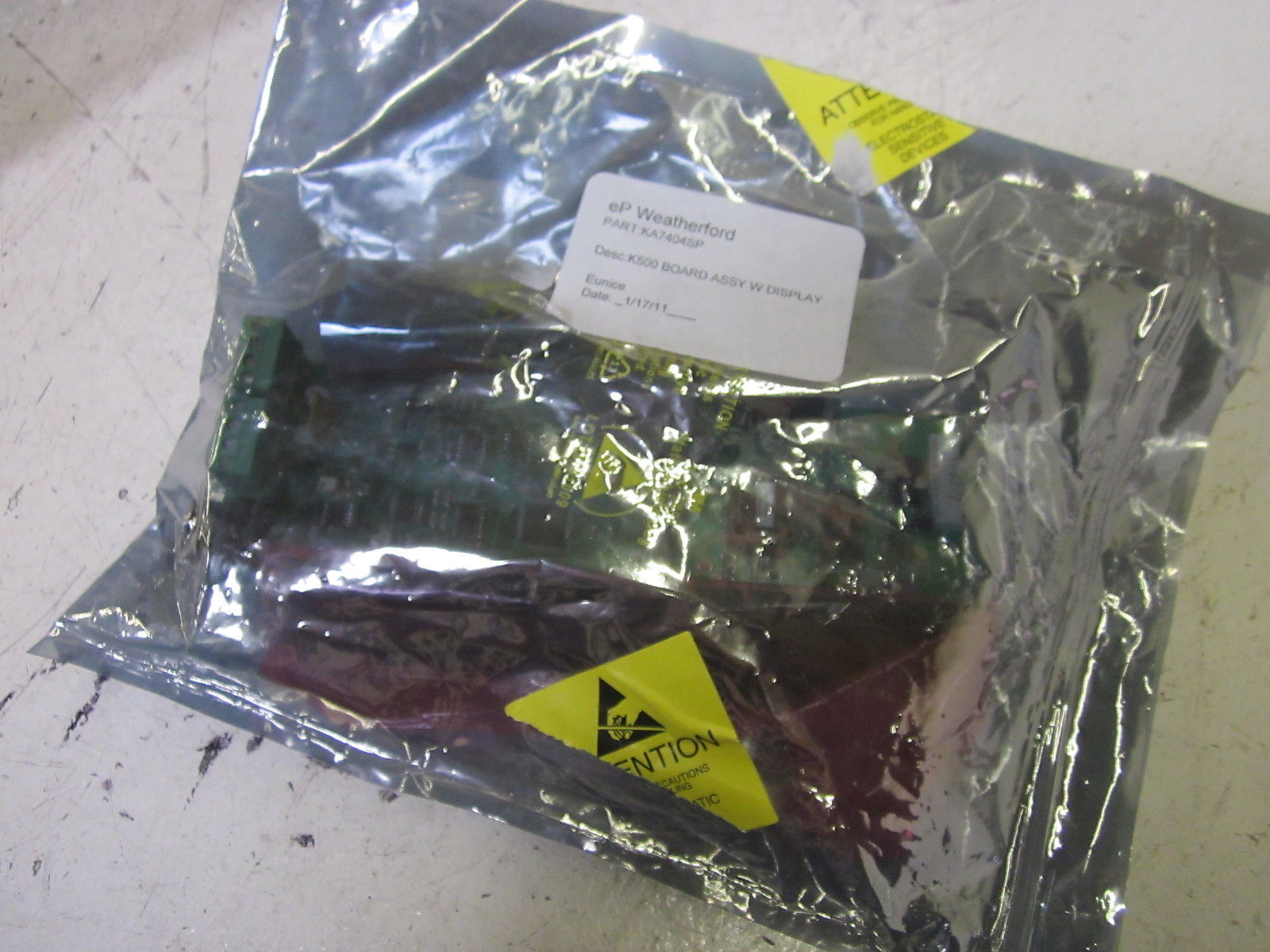 WEATHERFORD K500 BOARD ASSY W/ DISPLAY P/N: KA7404SP *NEW IN A BAG*