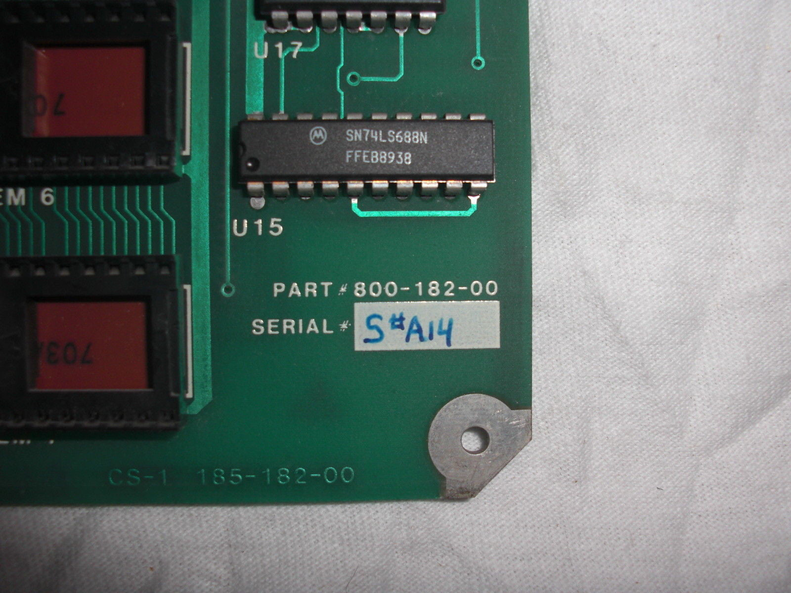 WEB PRINTING 185-182-00 *USED*