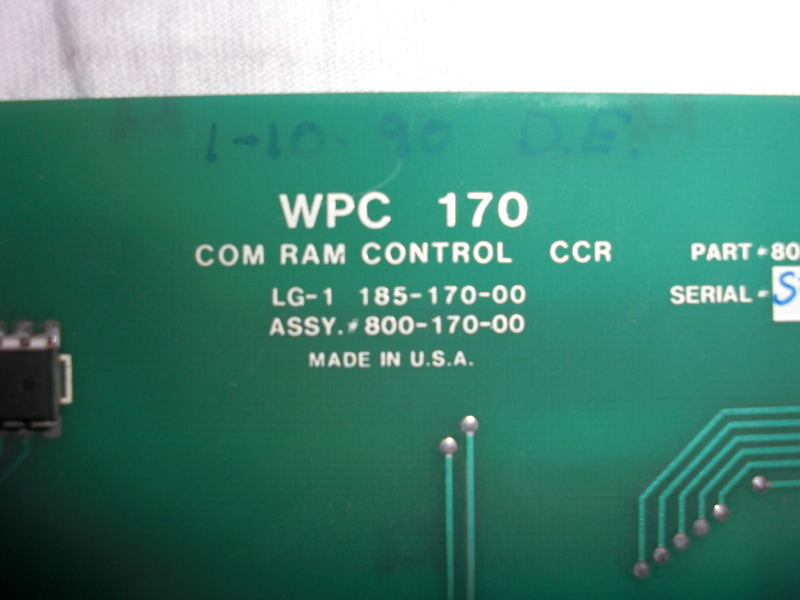 WEB PRINTING 800-170-00 *USED*