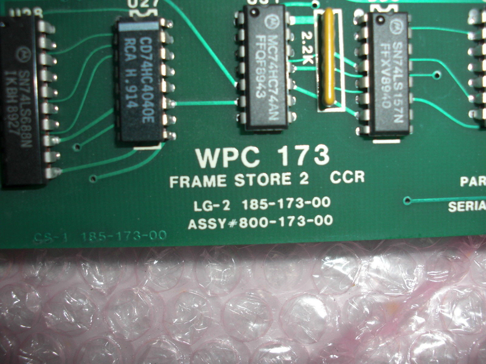 WEB PRINTING 800-173-00 *USED*