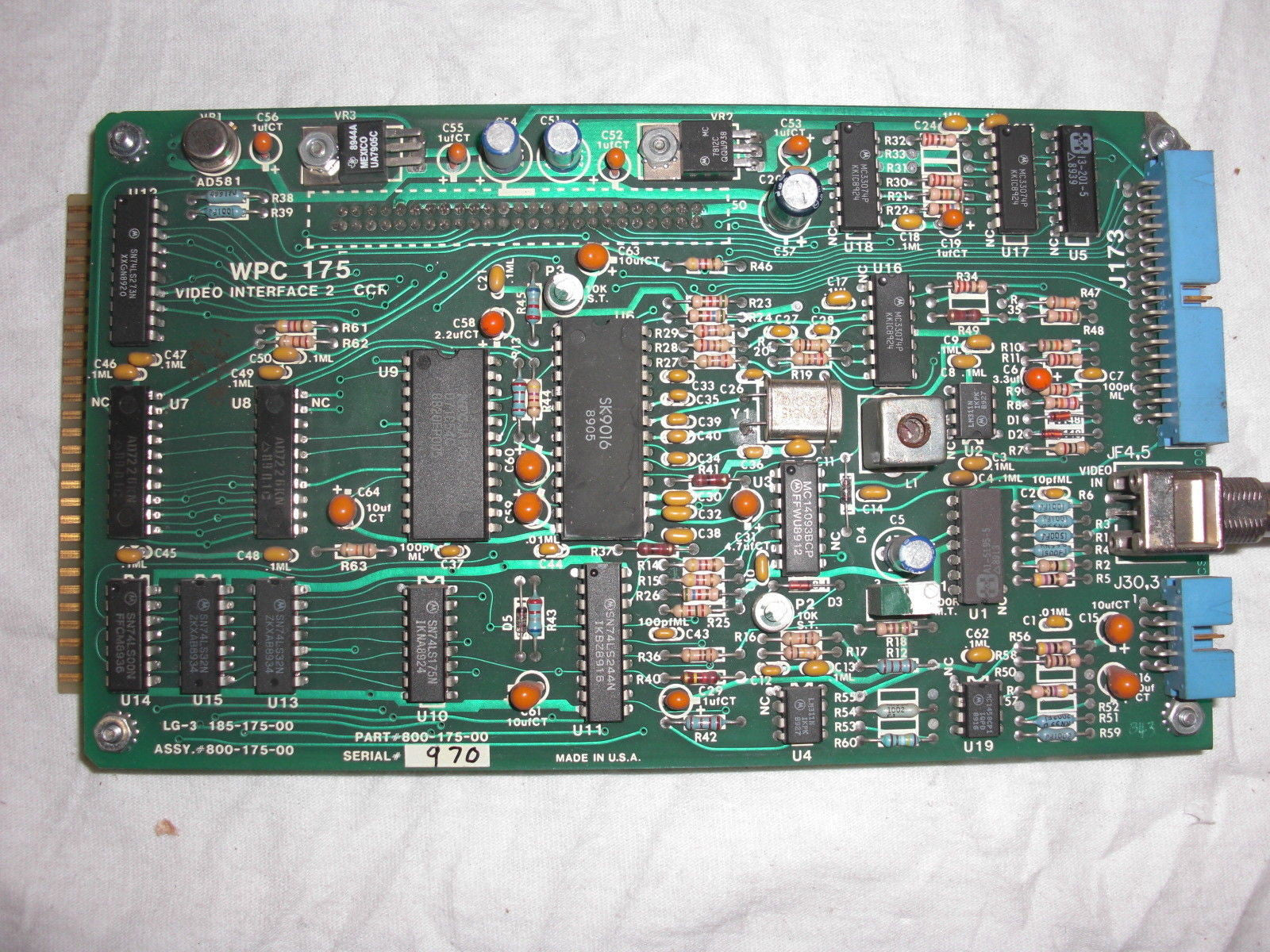 WEB PRINTING 800-175-00 WPC 175 *USED*
