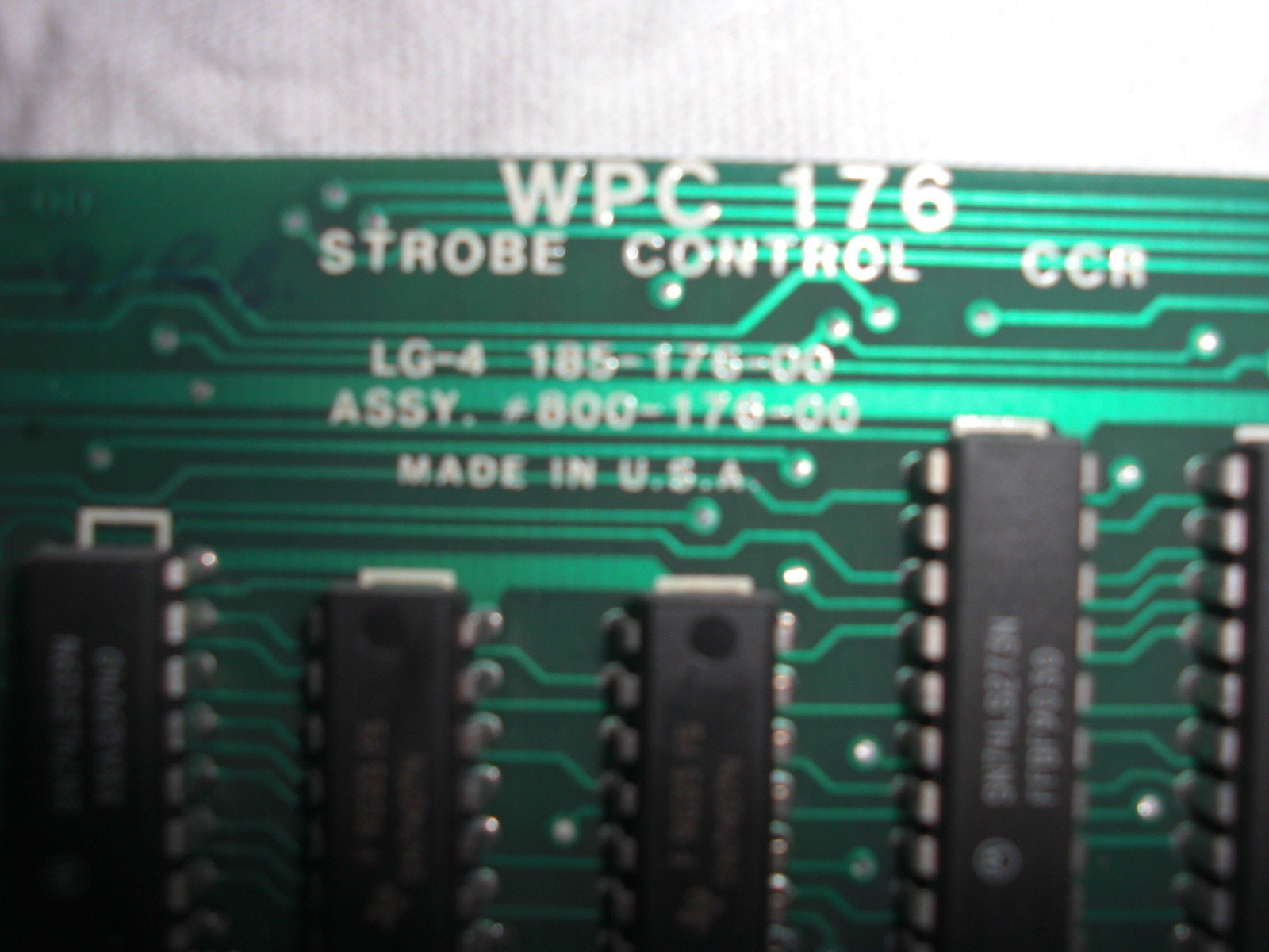 WEB PRINTING 800-176-00 WPC 176 *USED*