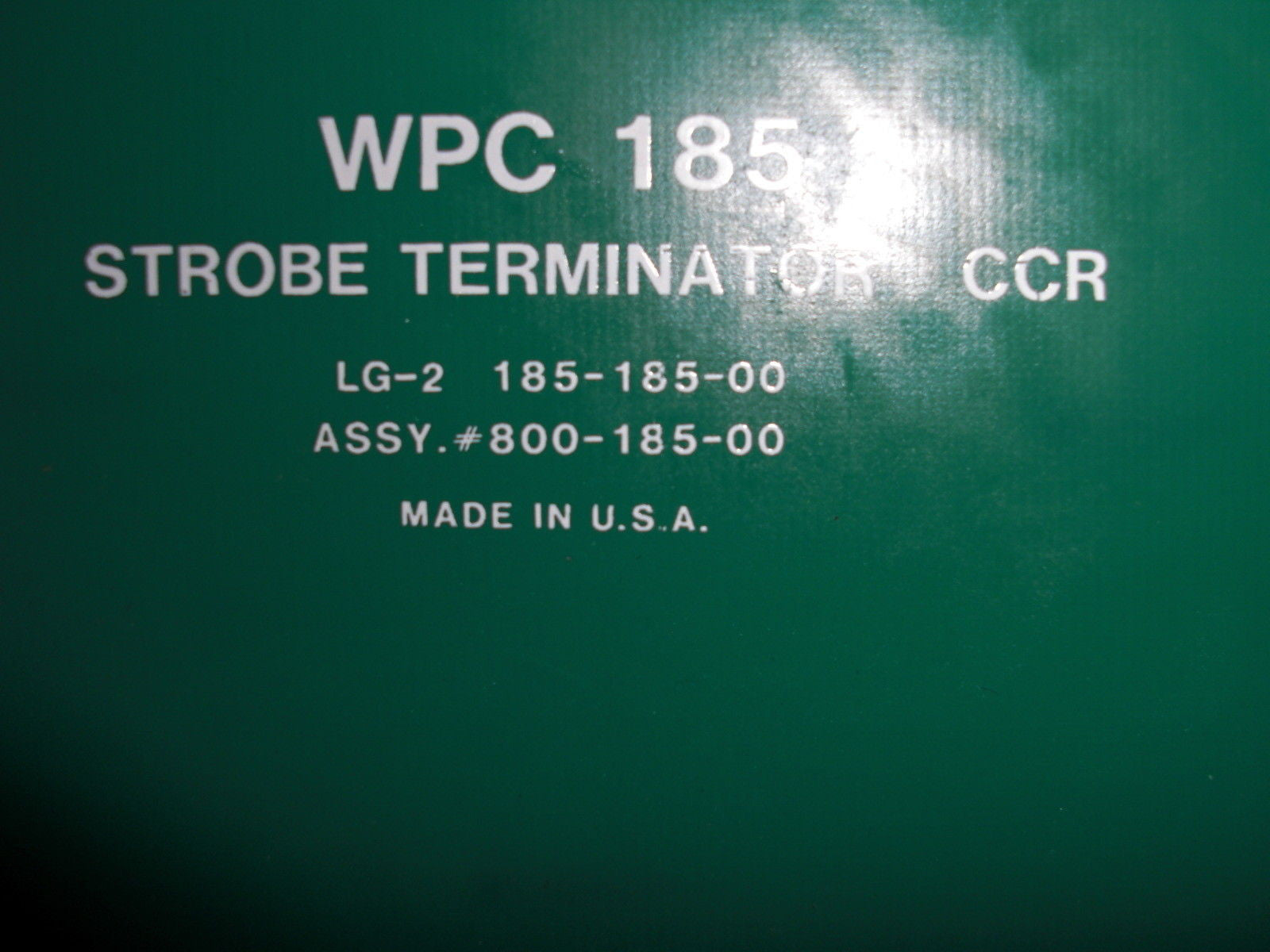 WEB PRINTING 800-185-00 *USED*