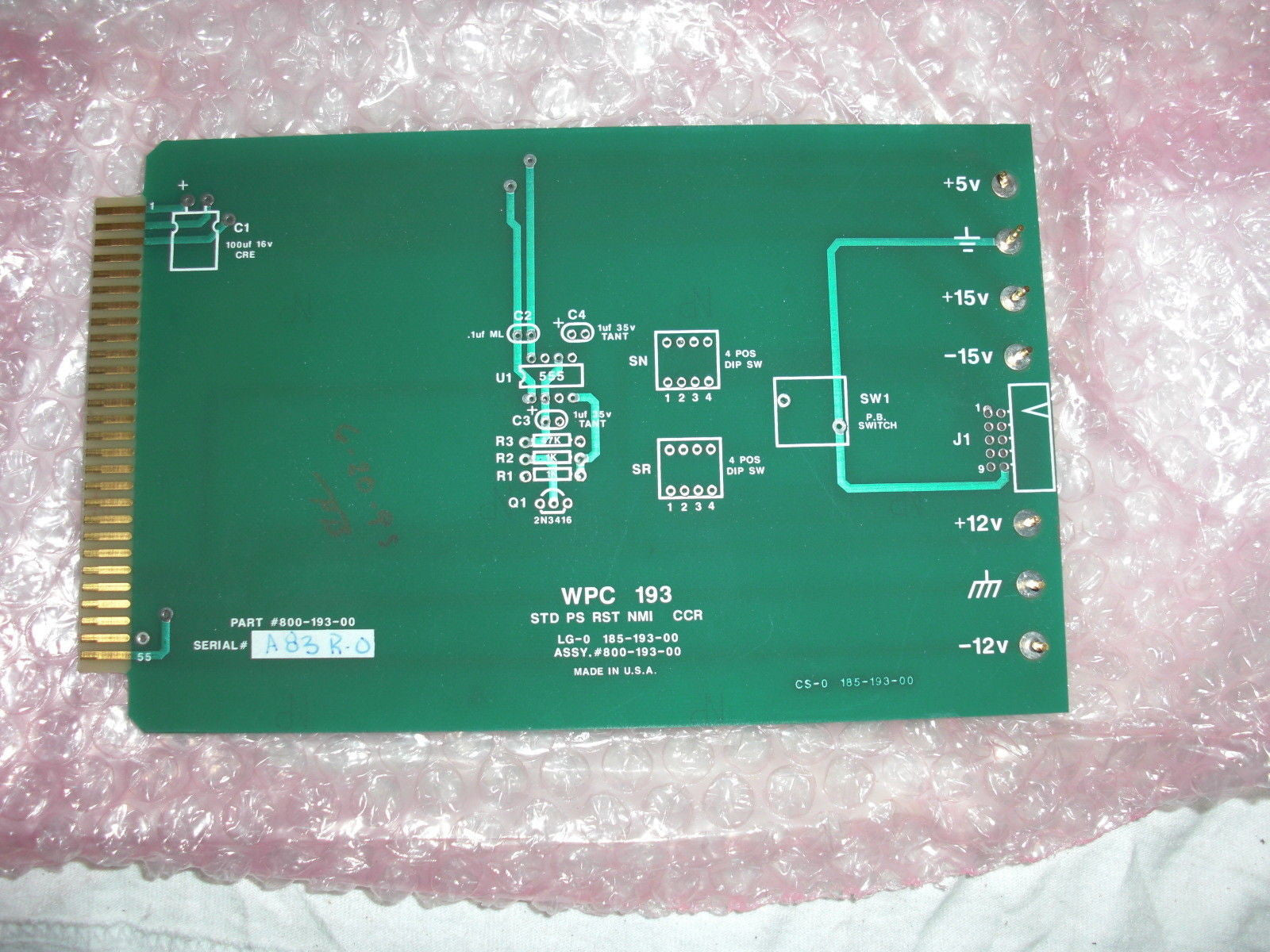 WEB PRINTING 800-193-00 *USED*