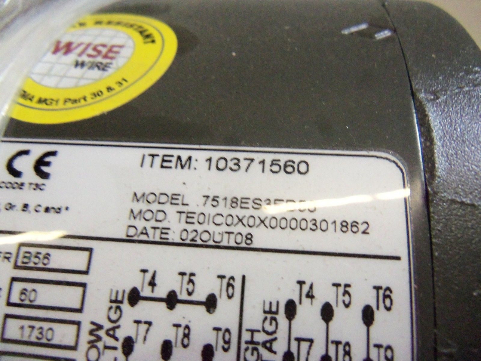 WEG 7518ES3EB56 GENERAL PURPOSE MOTOR *NEW IN BOX*