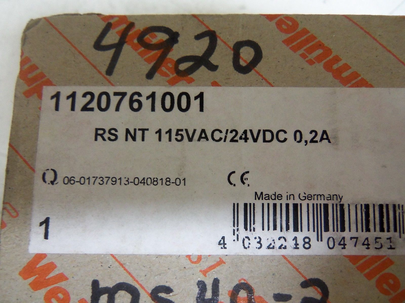 WEIDMULLER 1120761001 *NEW IN BOX*