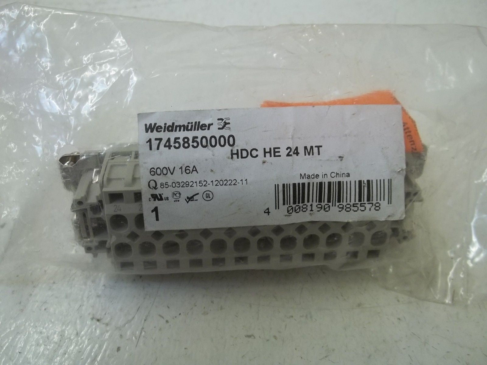 WEIDMULLER 1745850000 *NEW IN A FACTORY BAG*
