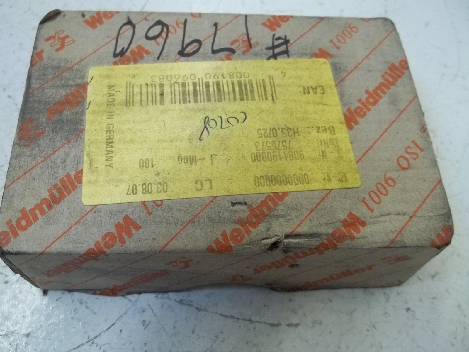 WEIDMULLER 9004190000 *NEW IN BOX*