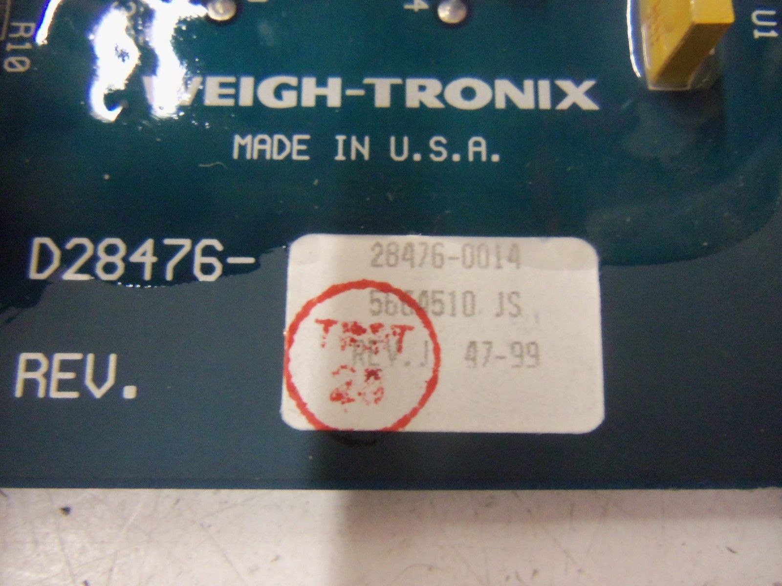 WEIGH-TRONIX D28476-0014 *NEW NO BOX*