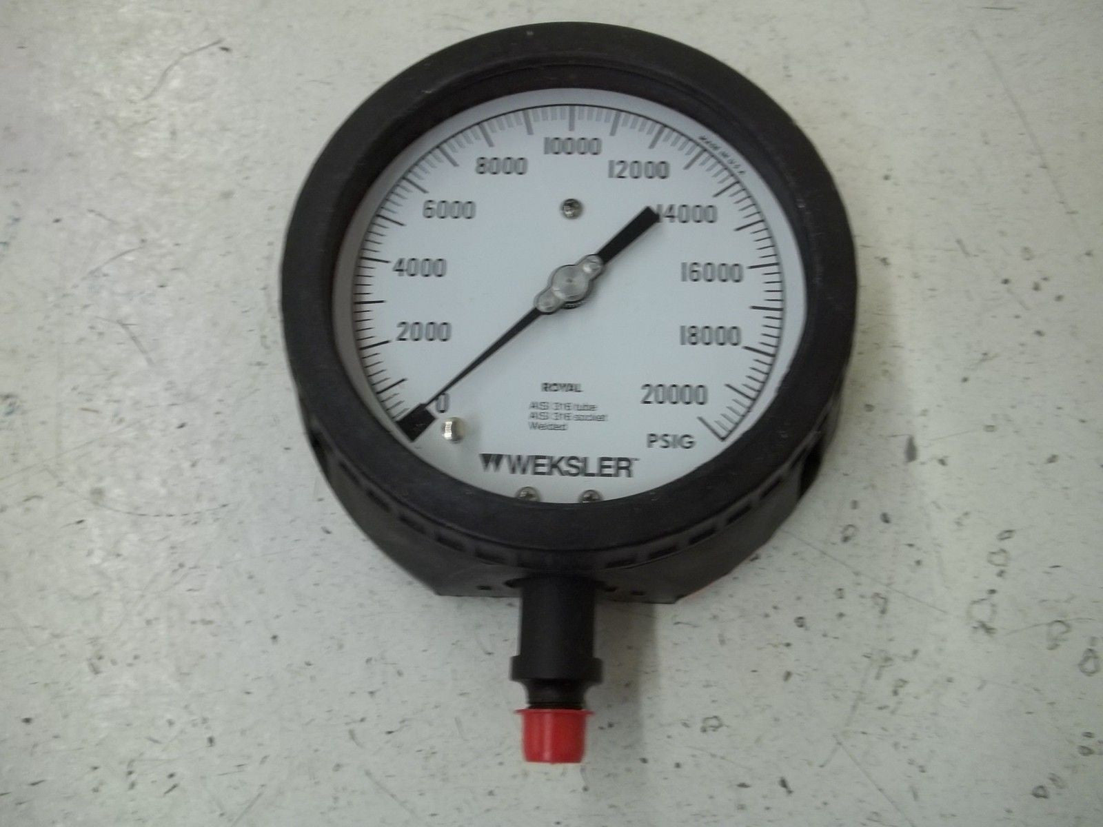 WEKSLER AY442P24LWXX 4-1/2" GAUGE 0/20000# *NEW IN BOX*