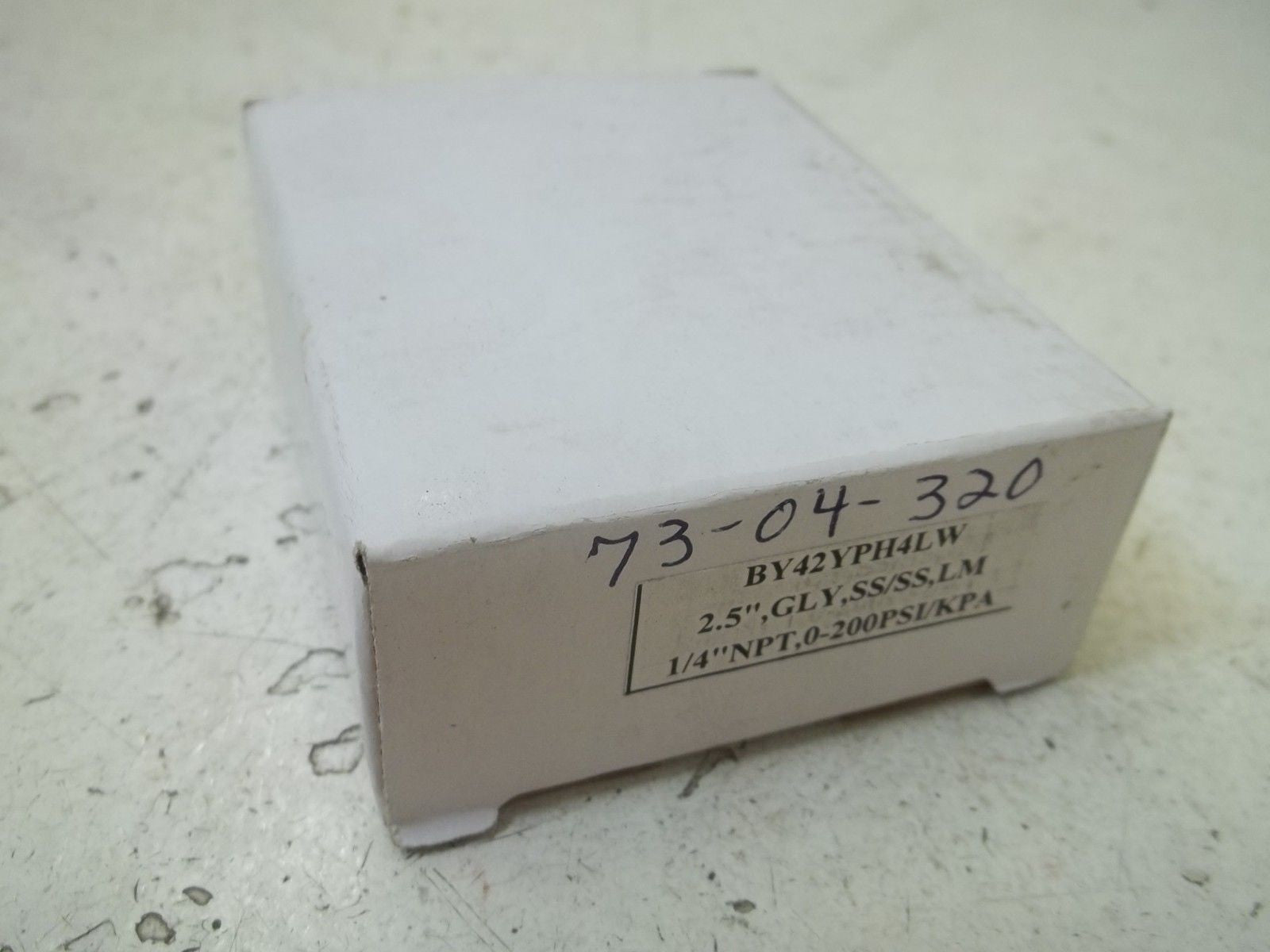 WEKSLER BY42YPH4LW GAUGE 0-200 *NEW IN BOX*