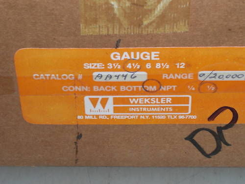 WEKSLER GAUGE AA446 *USED*