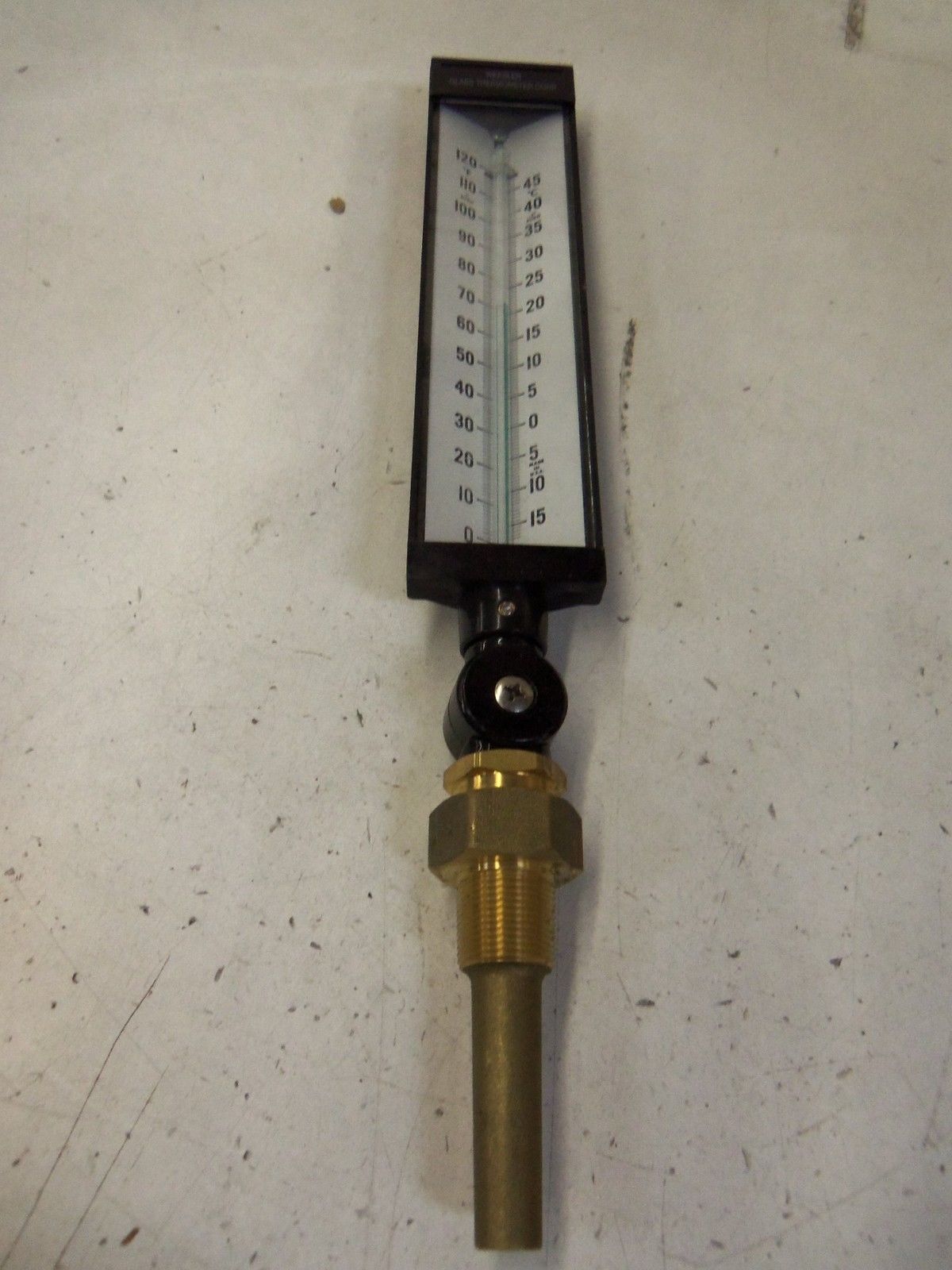 WEKSLER GLASS THERMOMETER 0-120-F *USED*