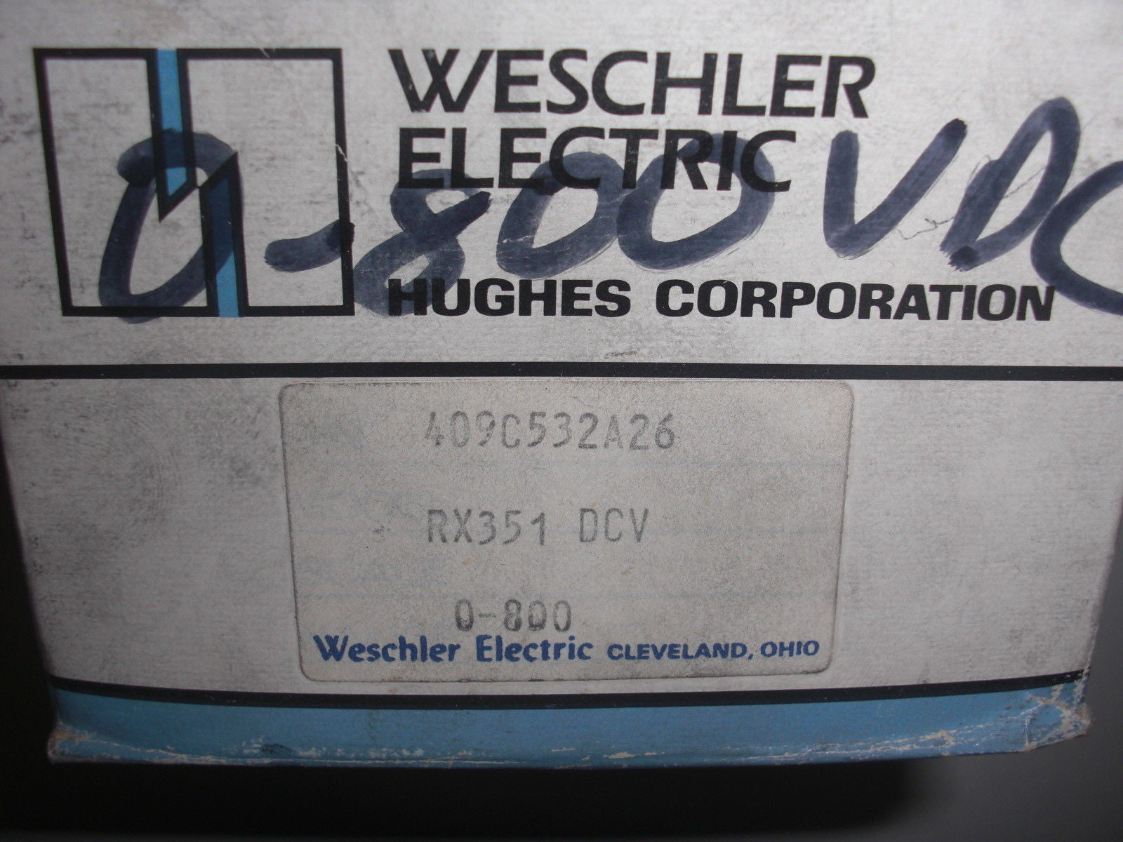 WESCHLER 409C532A26/ RX351DCV *NEW IN THE BOX*