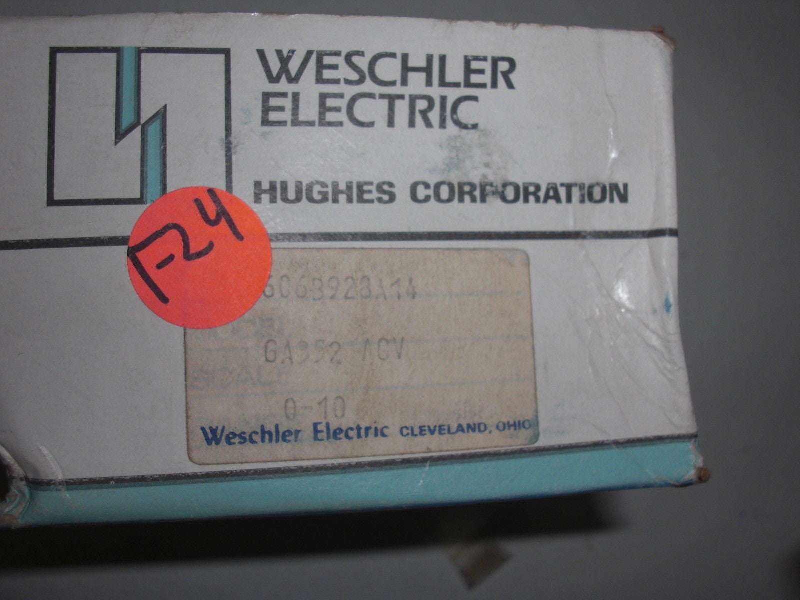 WESCHLER ELECTRIC 606B928A14 *NEW IN BOX*