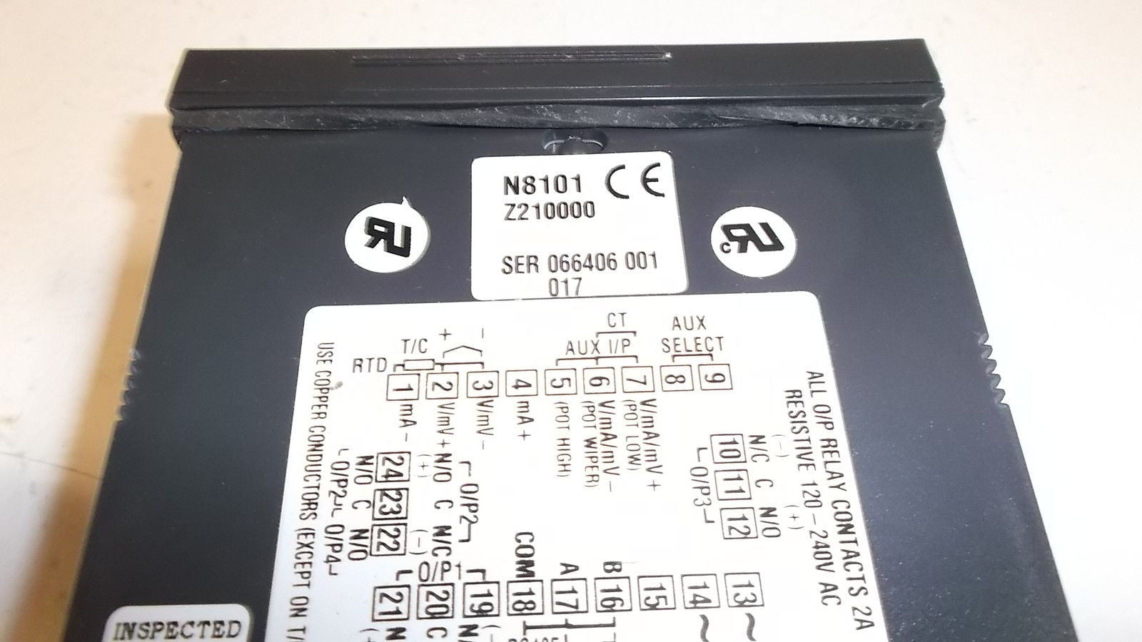 WEST CONTROLLER RELAY N8101Z210000 *USED*
