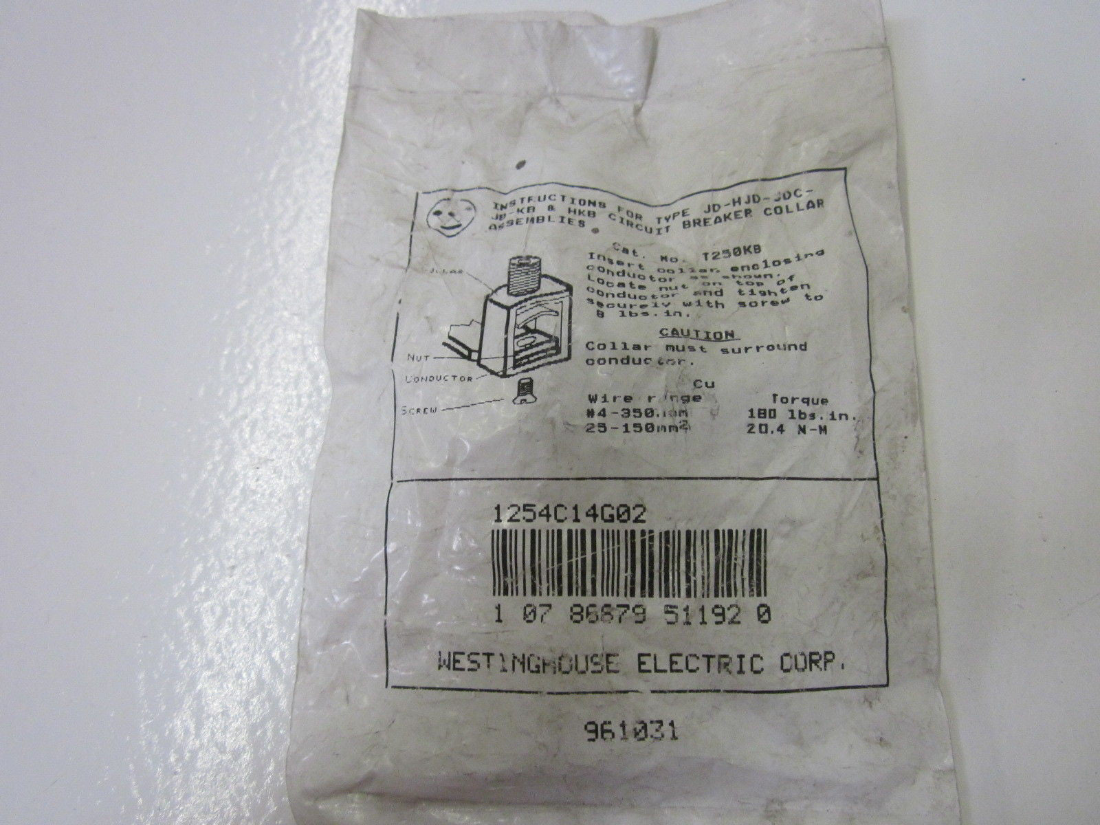 WESTINGHOUSE 1254C14G02 *NEW IN A FACTORY BAG*