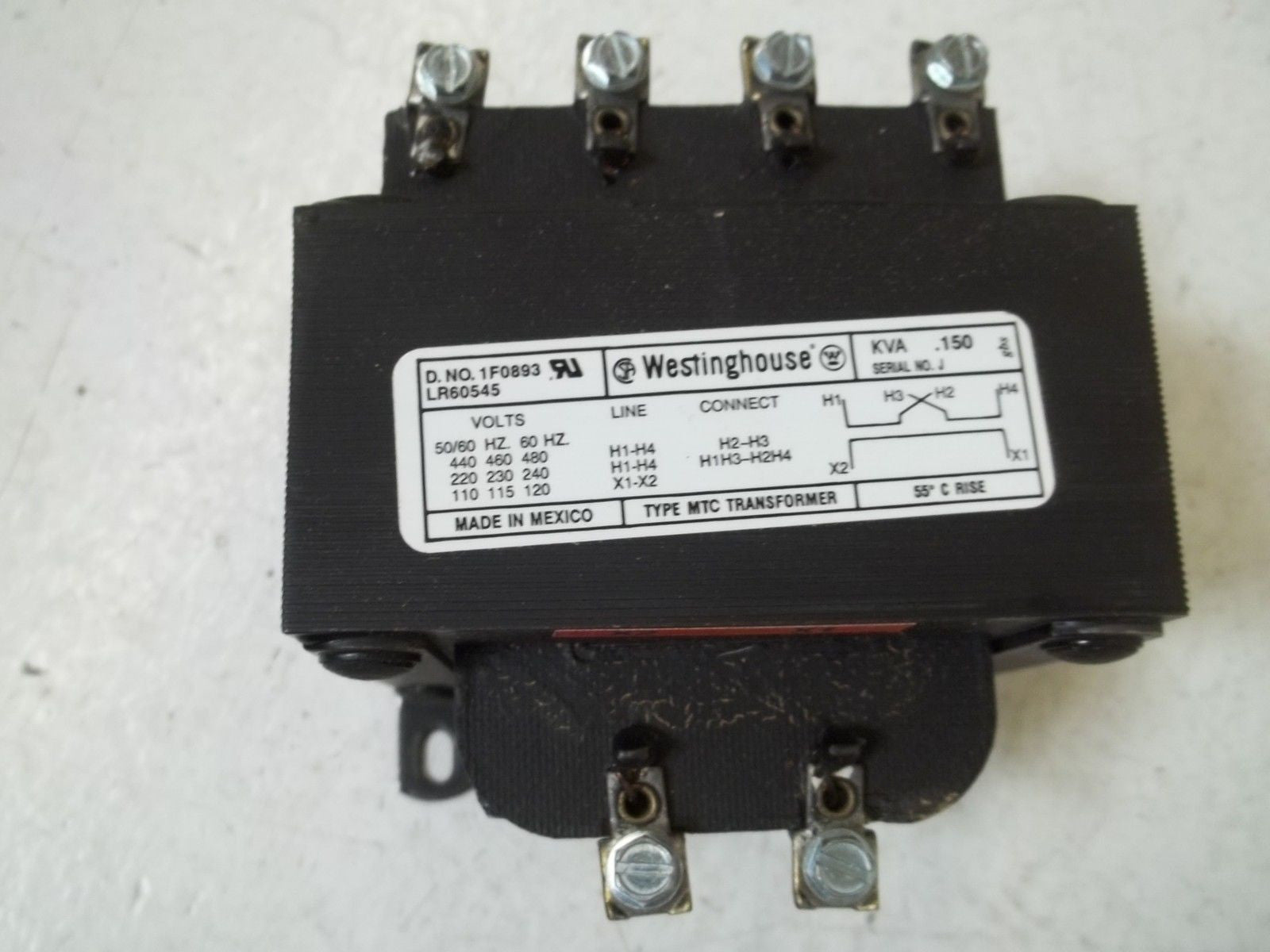 WESTINGHOUSE 1F0893 TRANSFORMER *NEW NO BOX*