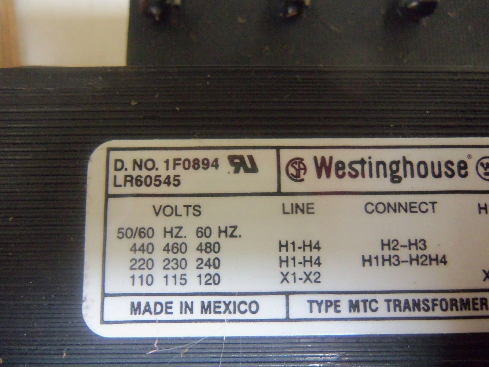 WESTINGHOUSE 1F0894 *NEW IN BOX*