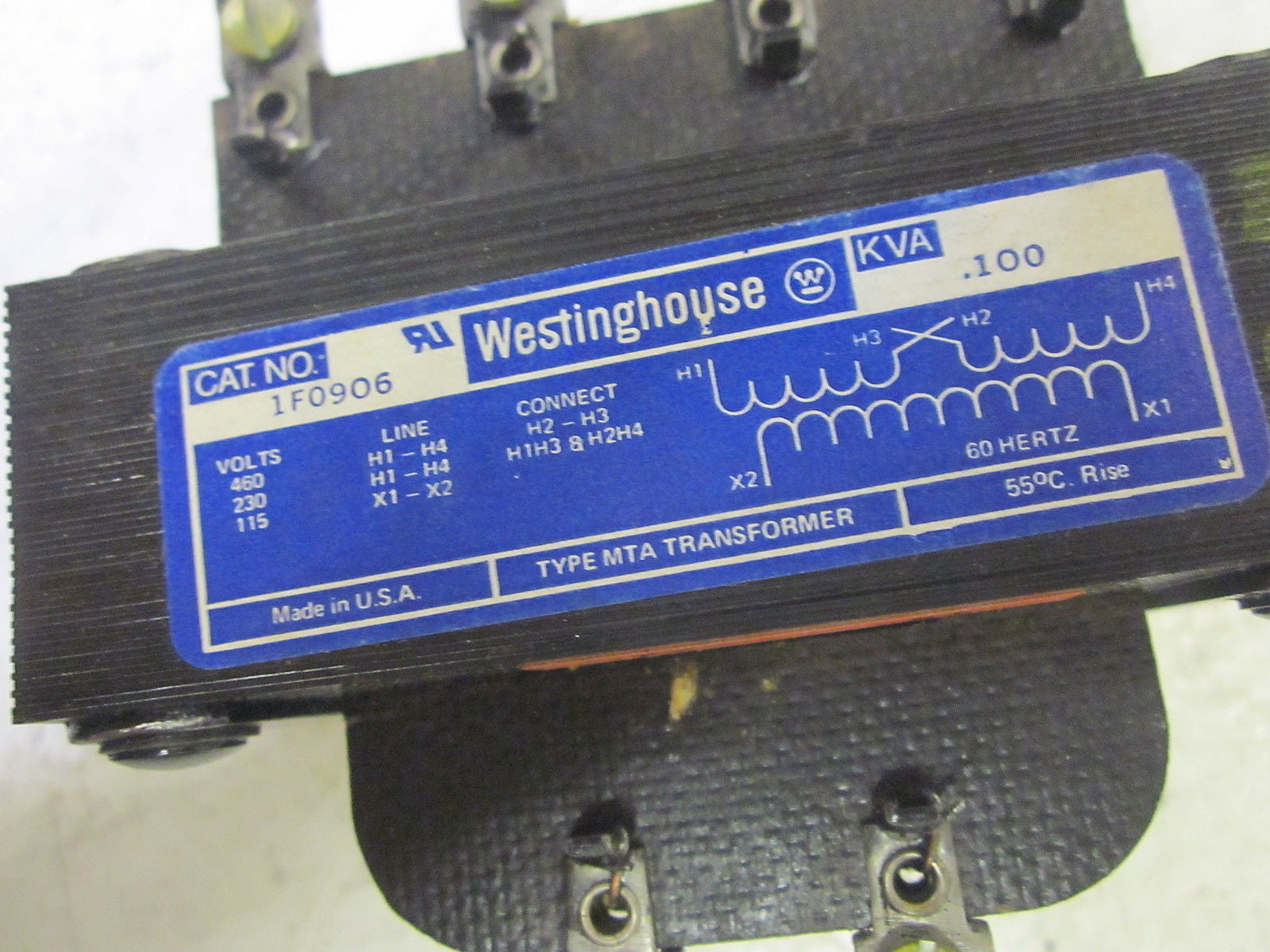 WESTINGHOUSE 1F0906 TRANSFORMER 460V *USED*