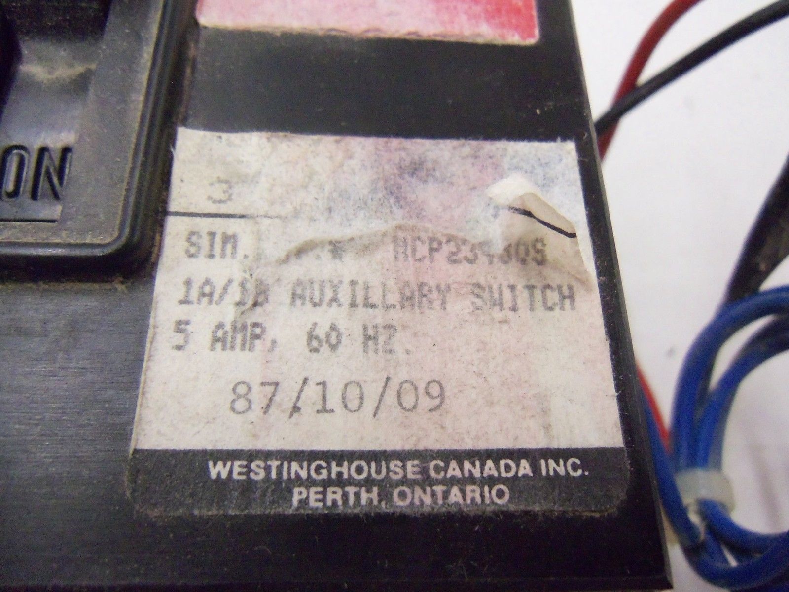 WESTINGHOUSE CIRCUIT BREAKER MCP23480S *USED*