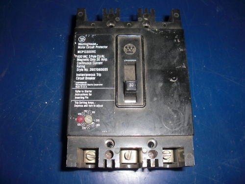 WESTINGHOUSE CIRCUIT BREAKER MCP13300RC *USED*