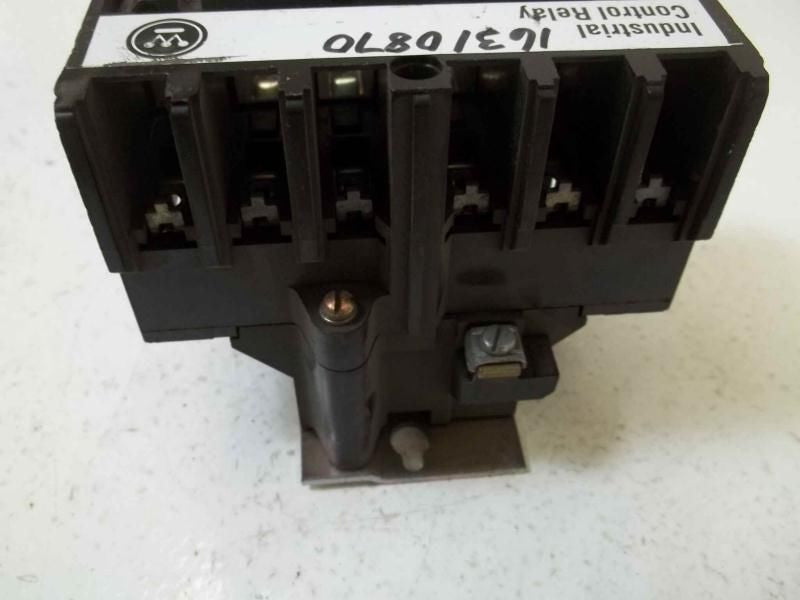 WESTINGHOUSE CONTROL RELAY 120V AR6A *USED*