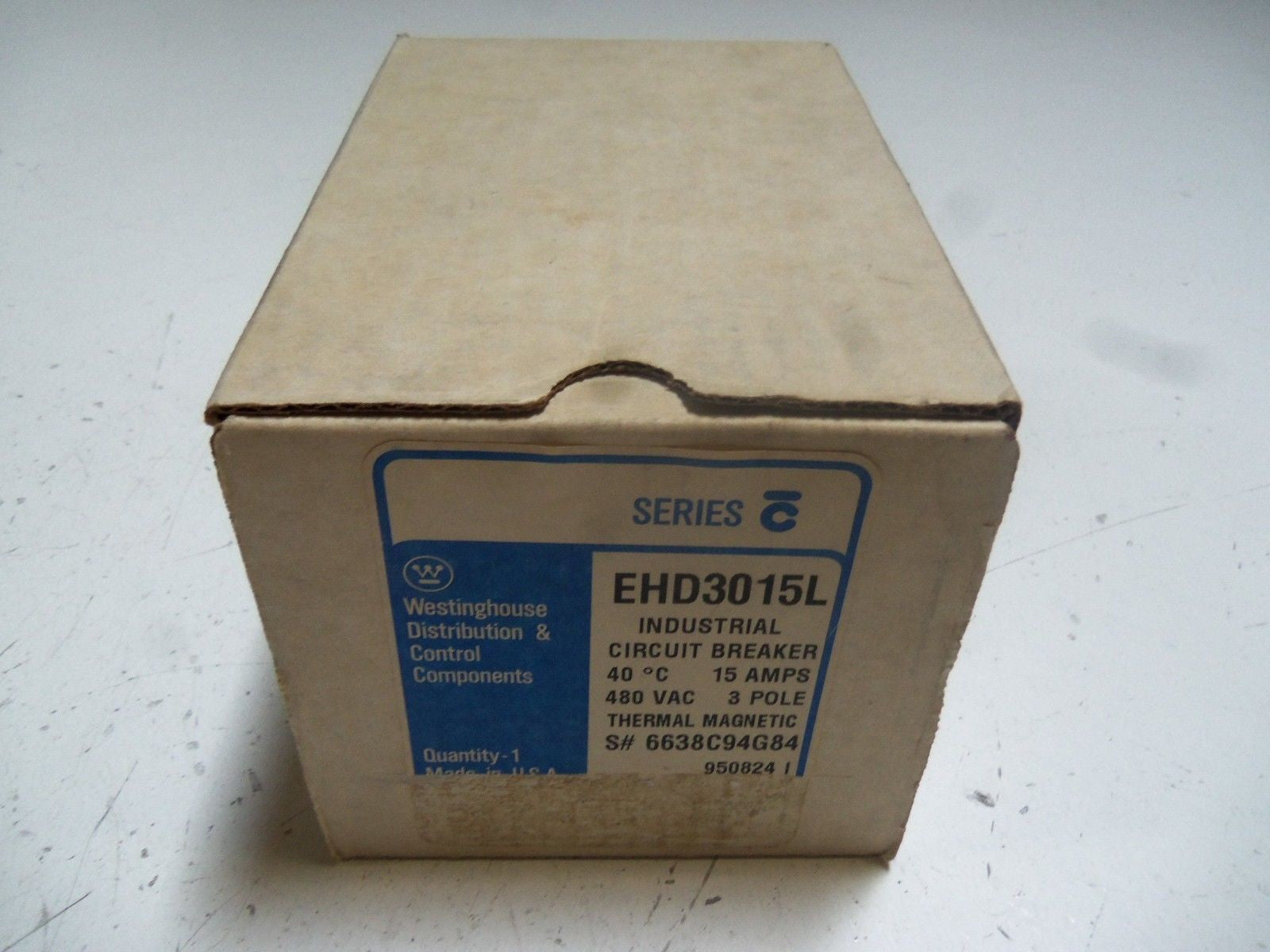 WESTINGHOUSE EHD3015L CIRCUIT BREAKER 15A *NEW IN BOX*