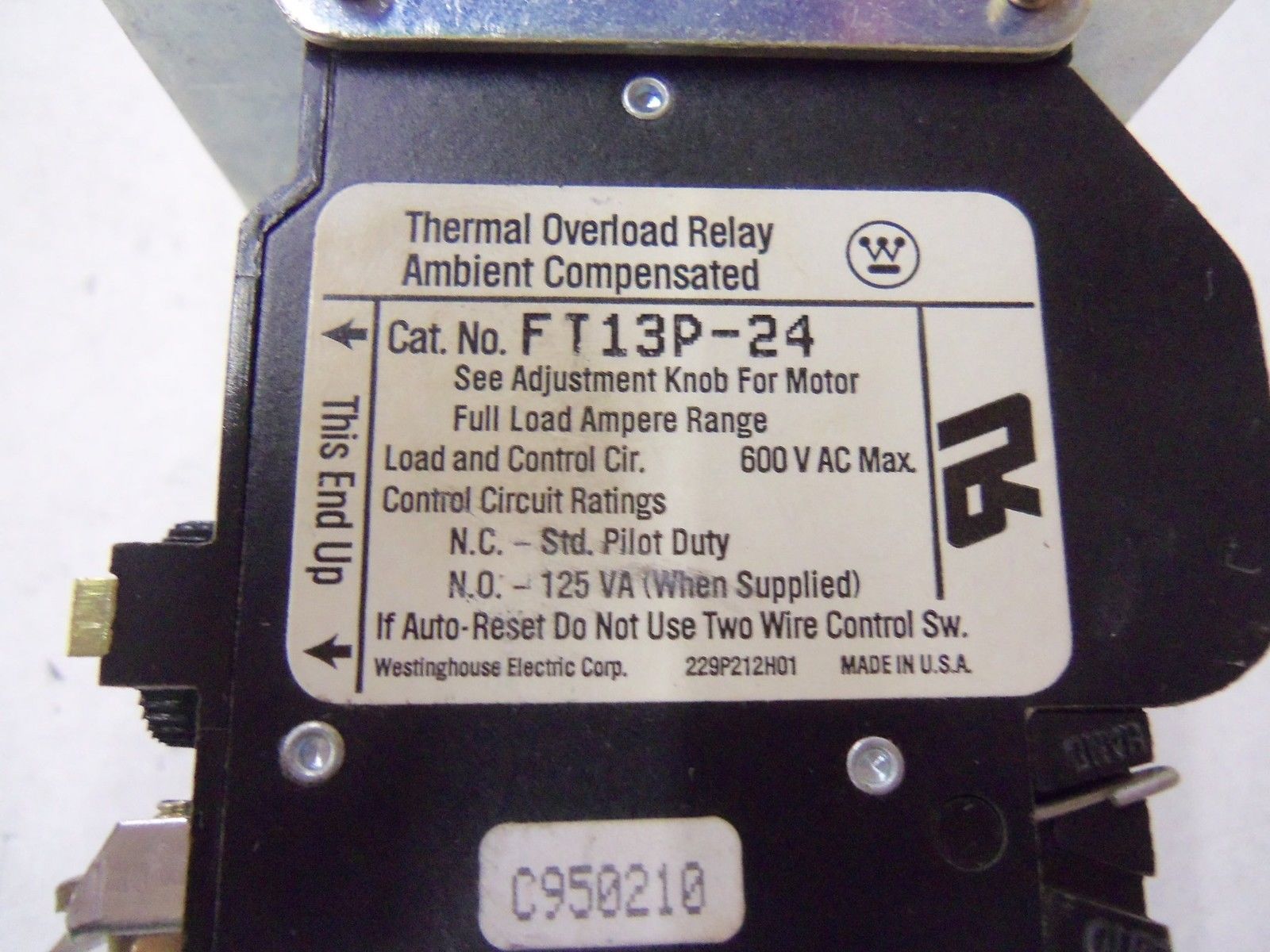 WESTINGHOUSE ELECTRIC, CORP. FT13P-24 *USED*