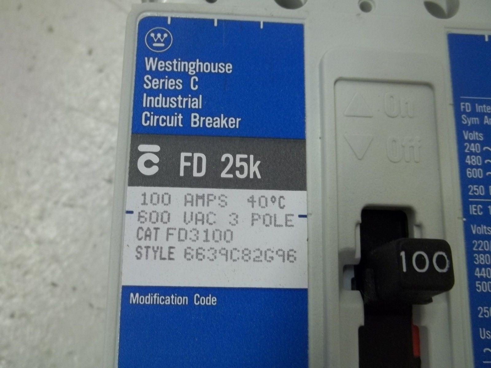 WESTINGHOUSE FD3100 CIRCUIT BREAKER *NEW IN BOX*