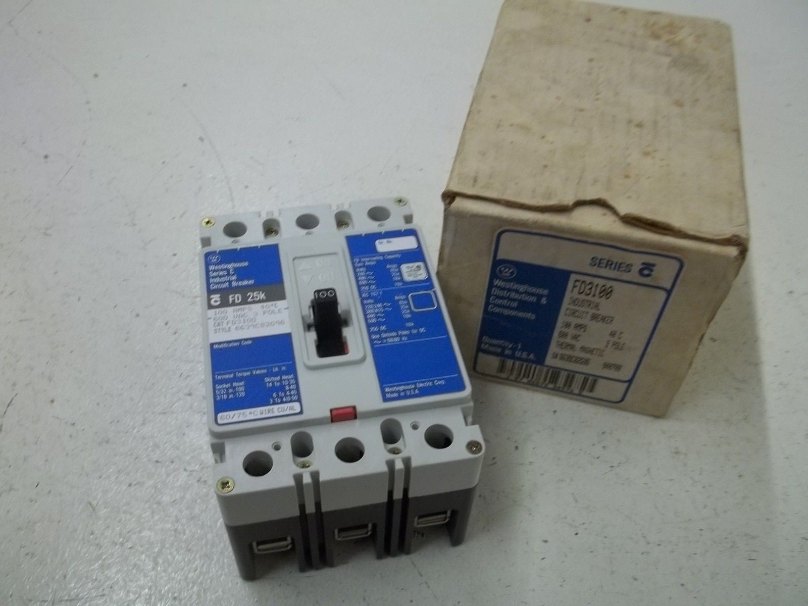 WESTINGHOUSE FD3100 CIRCUIT BREAKER *NEW IN BOX*